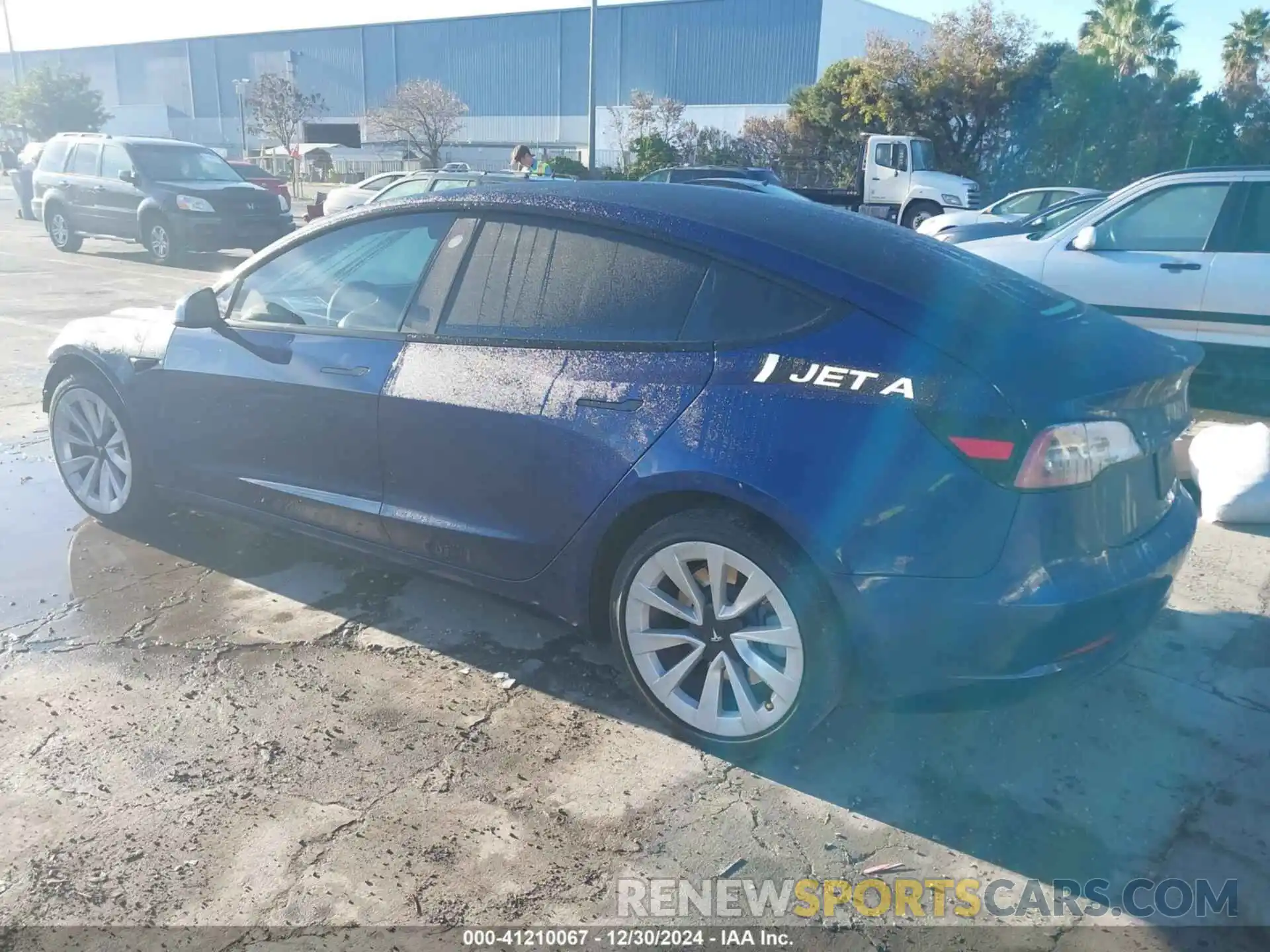 3 Photograph of a damaged car 5YJ3E1EB6NF142571 TESLA MODEL 3 2022