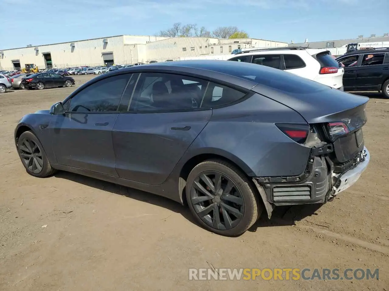 2 Photograph of a damaged car 5YJ3E1EB6NF178423 TESLA MODEL 3 2022
