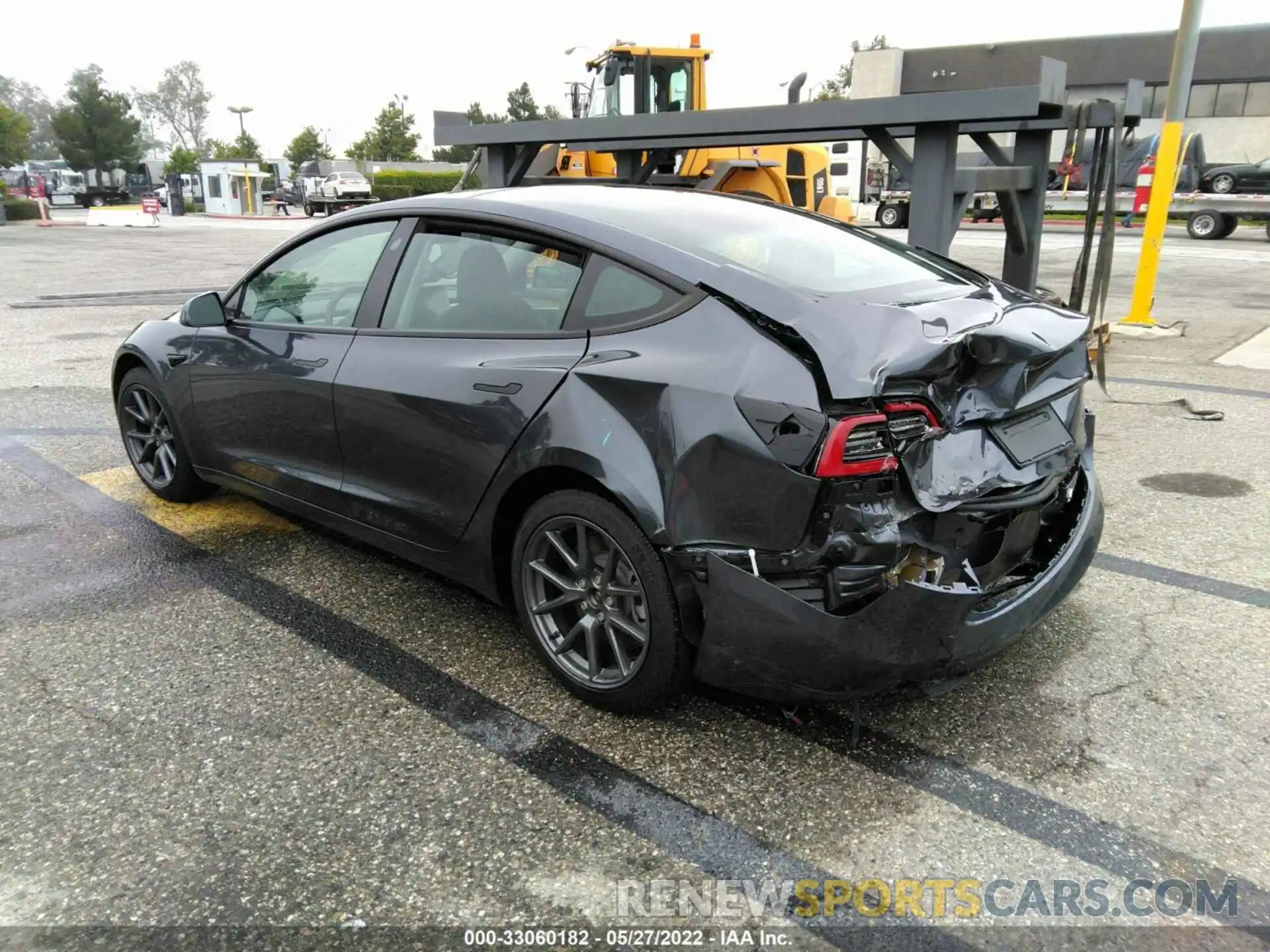 3 Photograph of a damaged car 5YJ3E1EB6NF180155 TESLA MODEL 3 2022