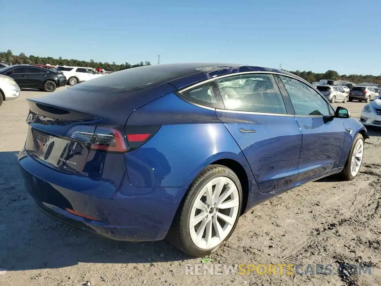 3 Photograph of a damaged car 5YJ3E1EB6NF184674 TESLA MODEL 3 2022