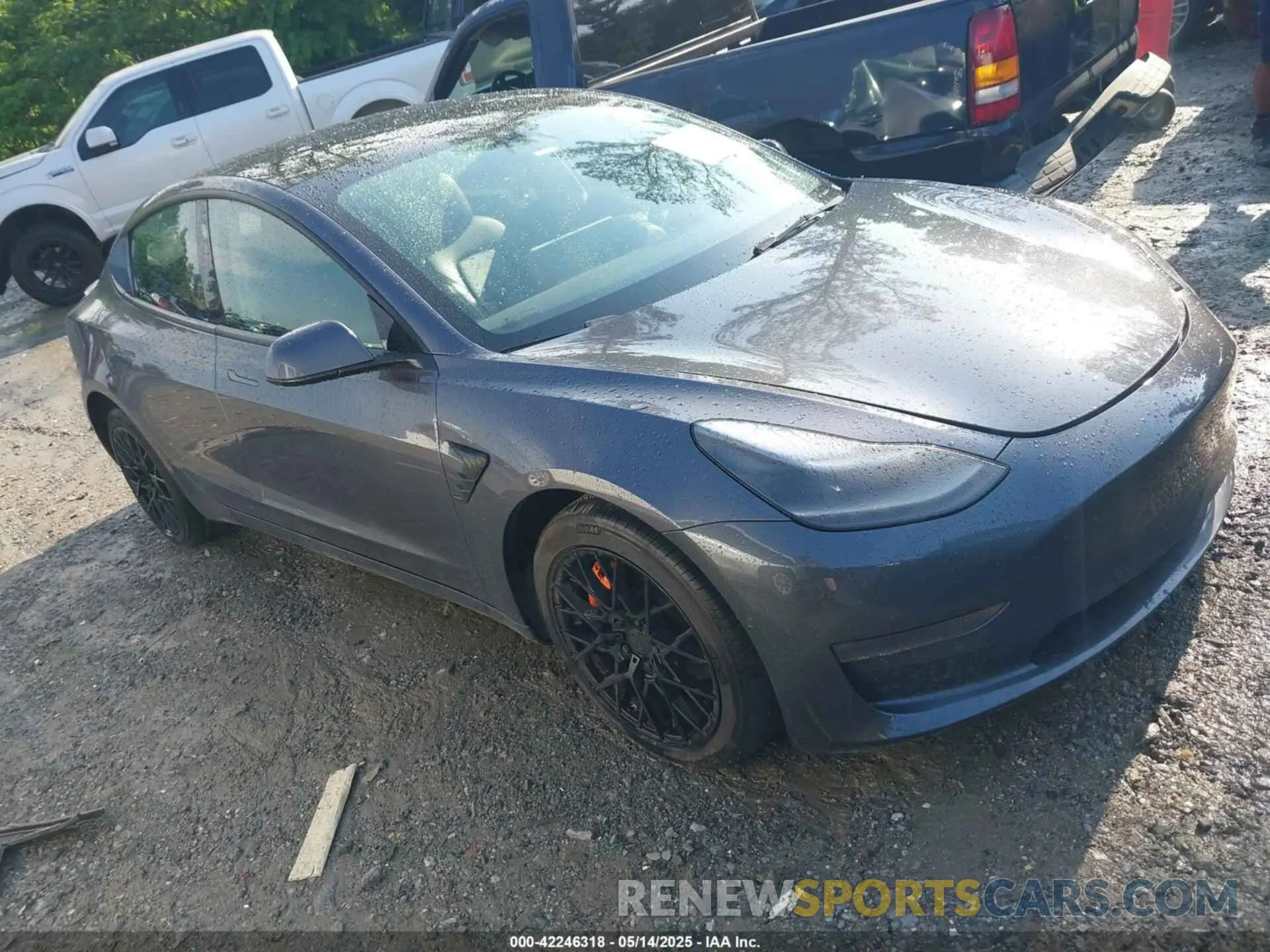 1 Photograph of a damaged car 5YJ3E1EB6NF189096 TESLA MODEL 3 2022