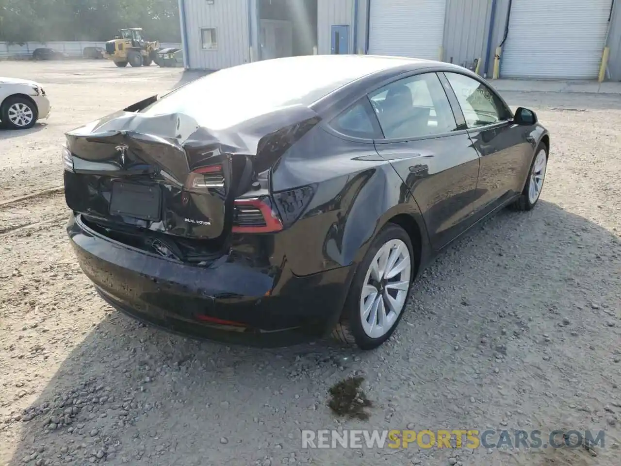 4 Photograph of a damaged car 5YJ3E1EB6NF189812 TESLA MODEL 3 2022