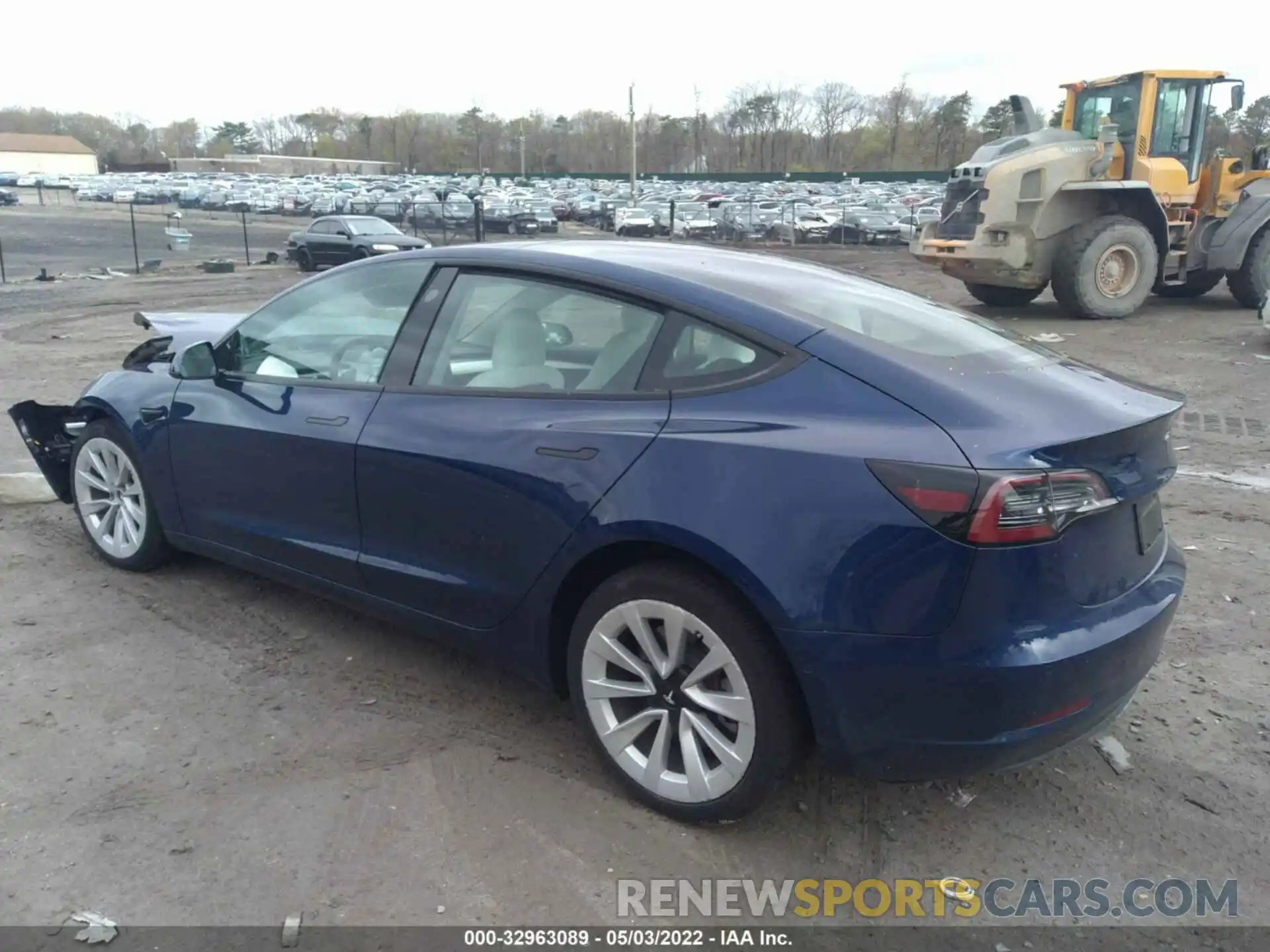 3 Photograph of a damaged car 5YJ3E1EB6NF196002 TESLA MODEL 3 2022