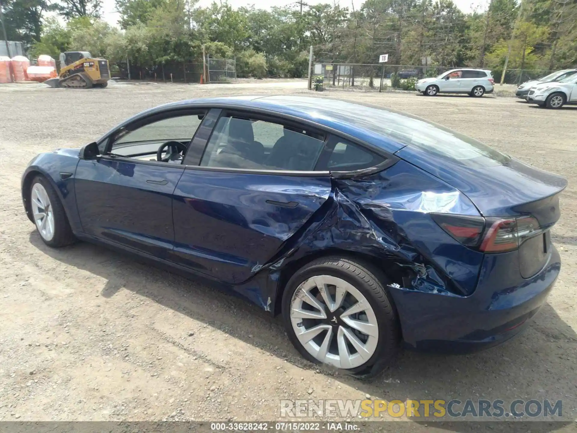 3 Photograph of a damaged car 5YJ3E1EB6NF209766 TESLA MODEL 3 2022