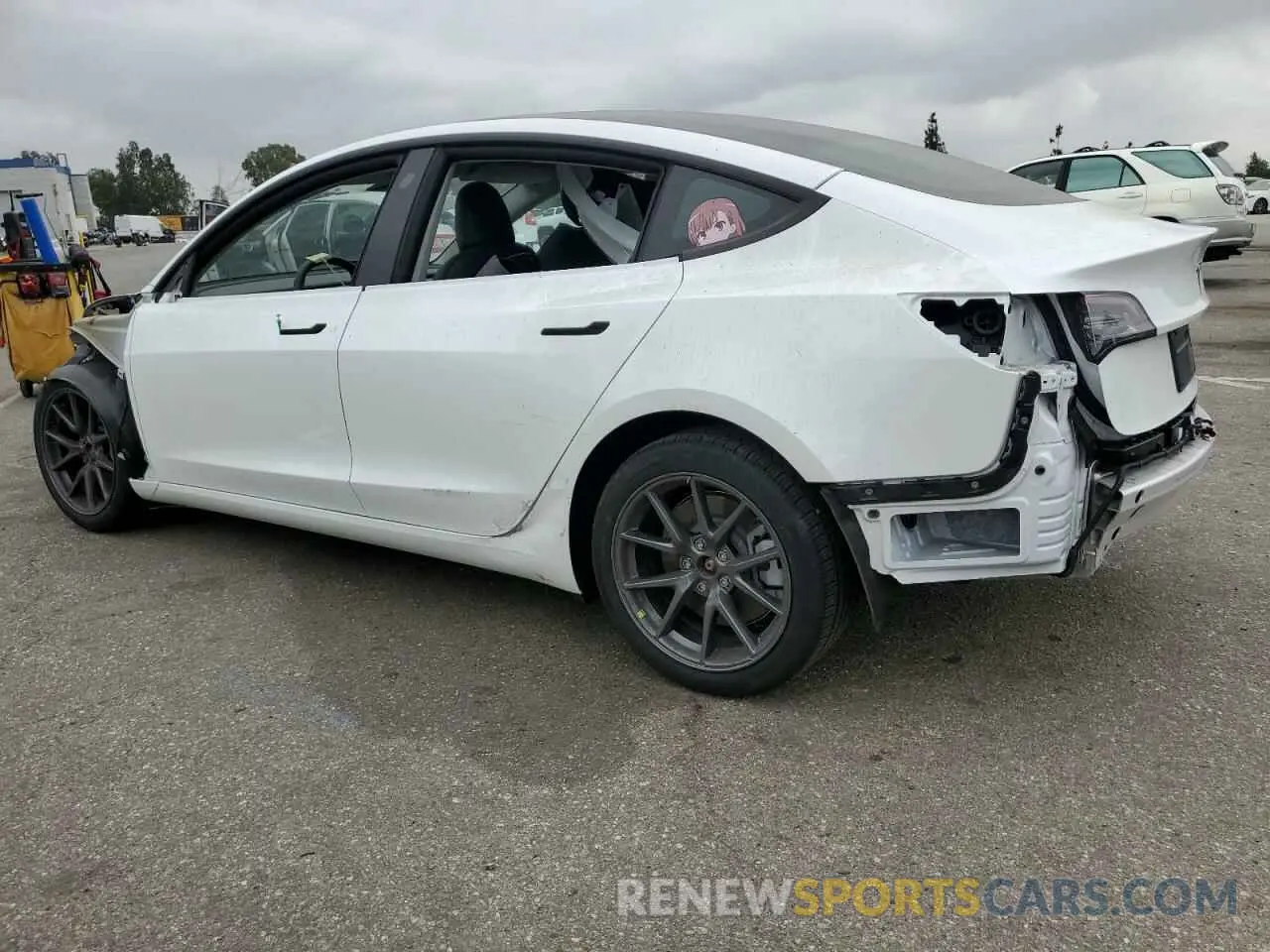 2 Photograph of a damaged car 5YJ3E1EB6NF212750 TESLA MODEL 3 2022