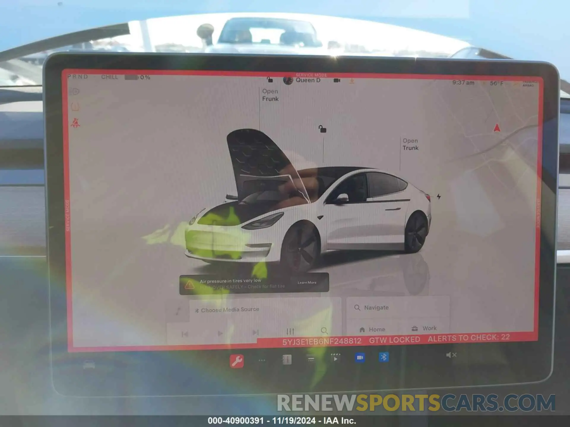 19 Photograph of a damaged car 5YJ3E1EB6NF248812 TESLA MODEL 3 2022
