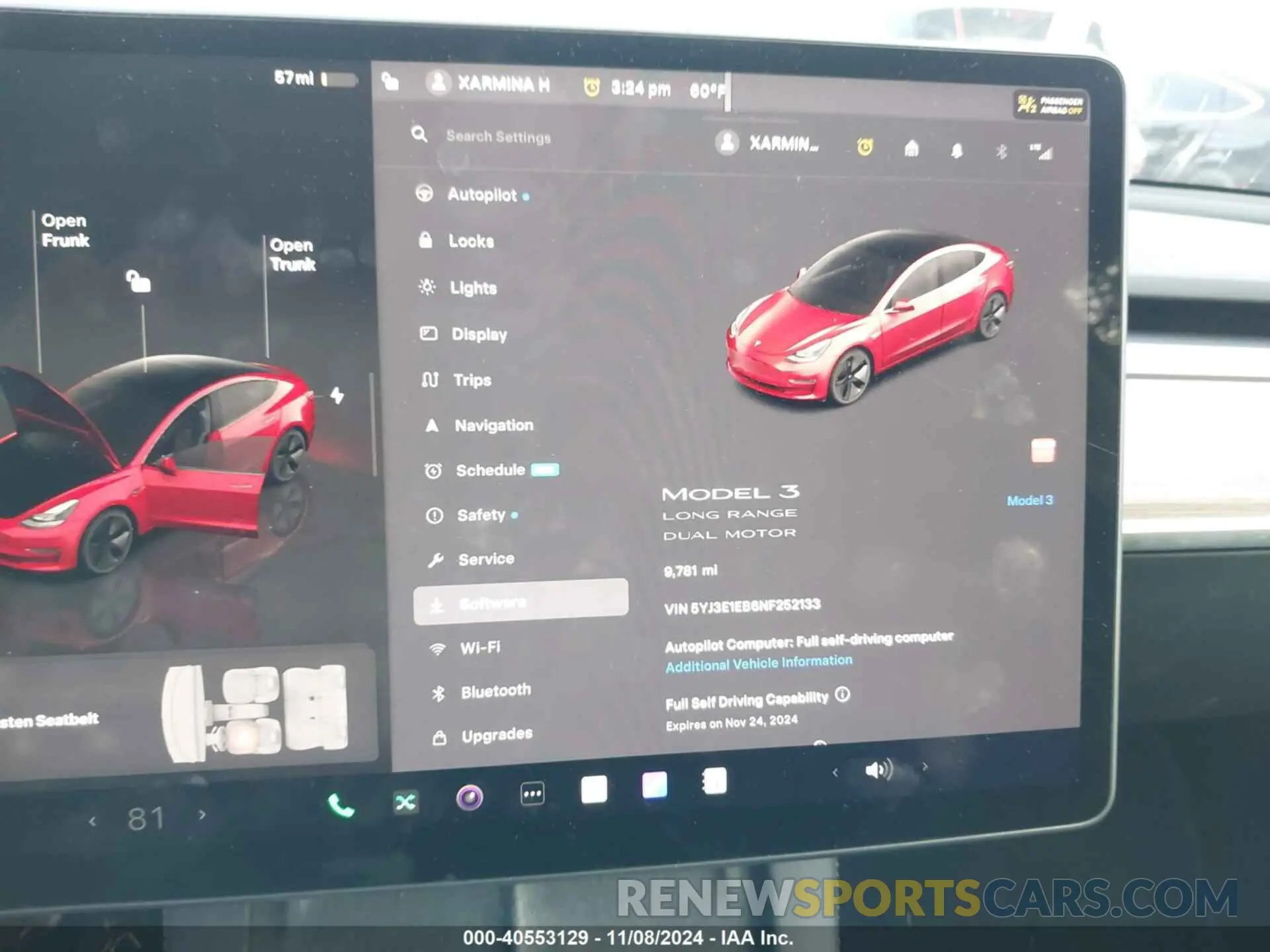 7 Photograph of a damaged car 5YJ3E1EB6NF252133 TESLA MODEL 3 2022