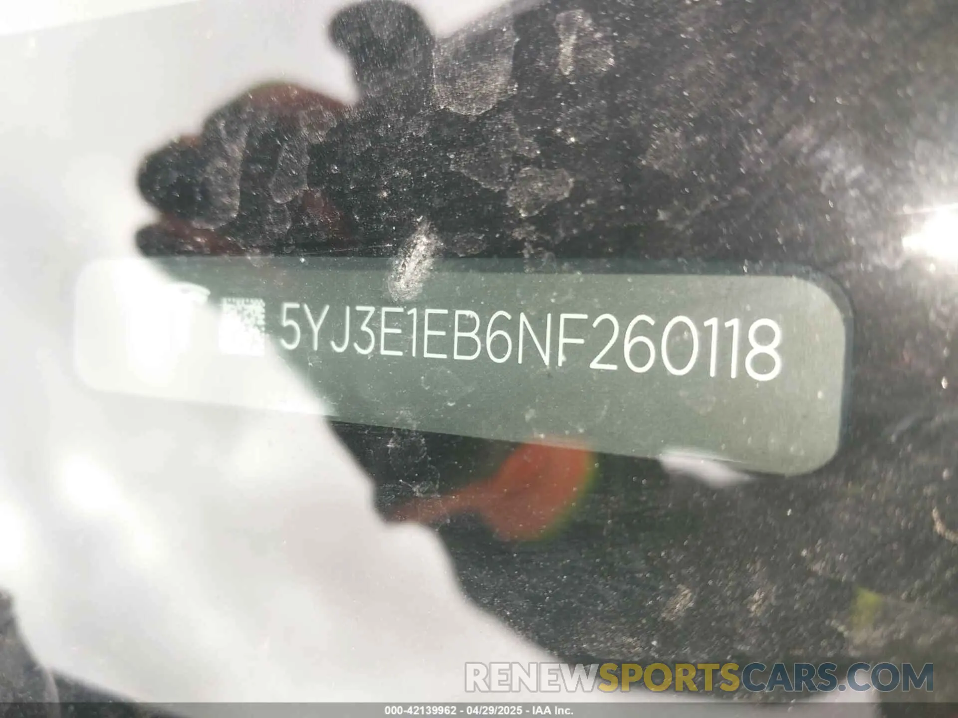 9 Photograph of a damaged car 5YJ3E1EB6NF260118 TESLA MODEL 3 2022