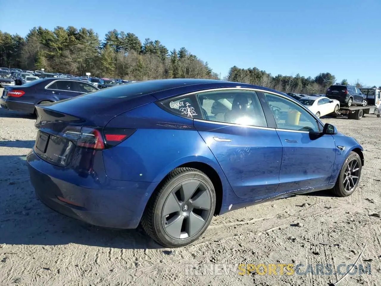 3 Photograph of a damaged car 5YJ3E1EB6NF263228 TESLA MODEL 3 2022