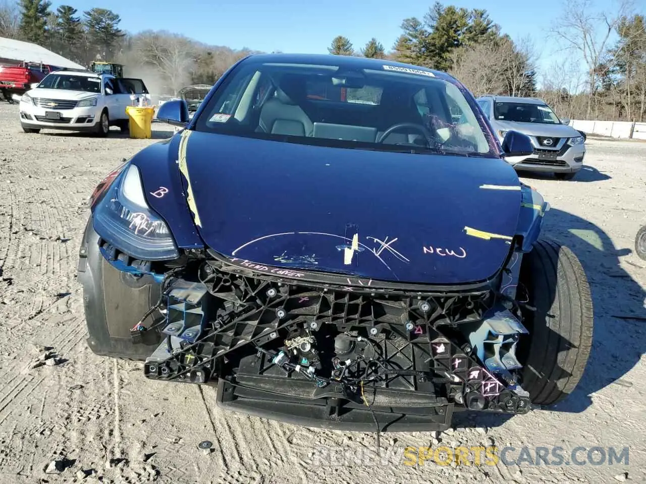 5 Photograph of a damaged car 5YJ3E1EB6NF263228 TESLA MODEL 3 2022