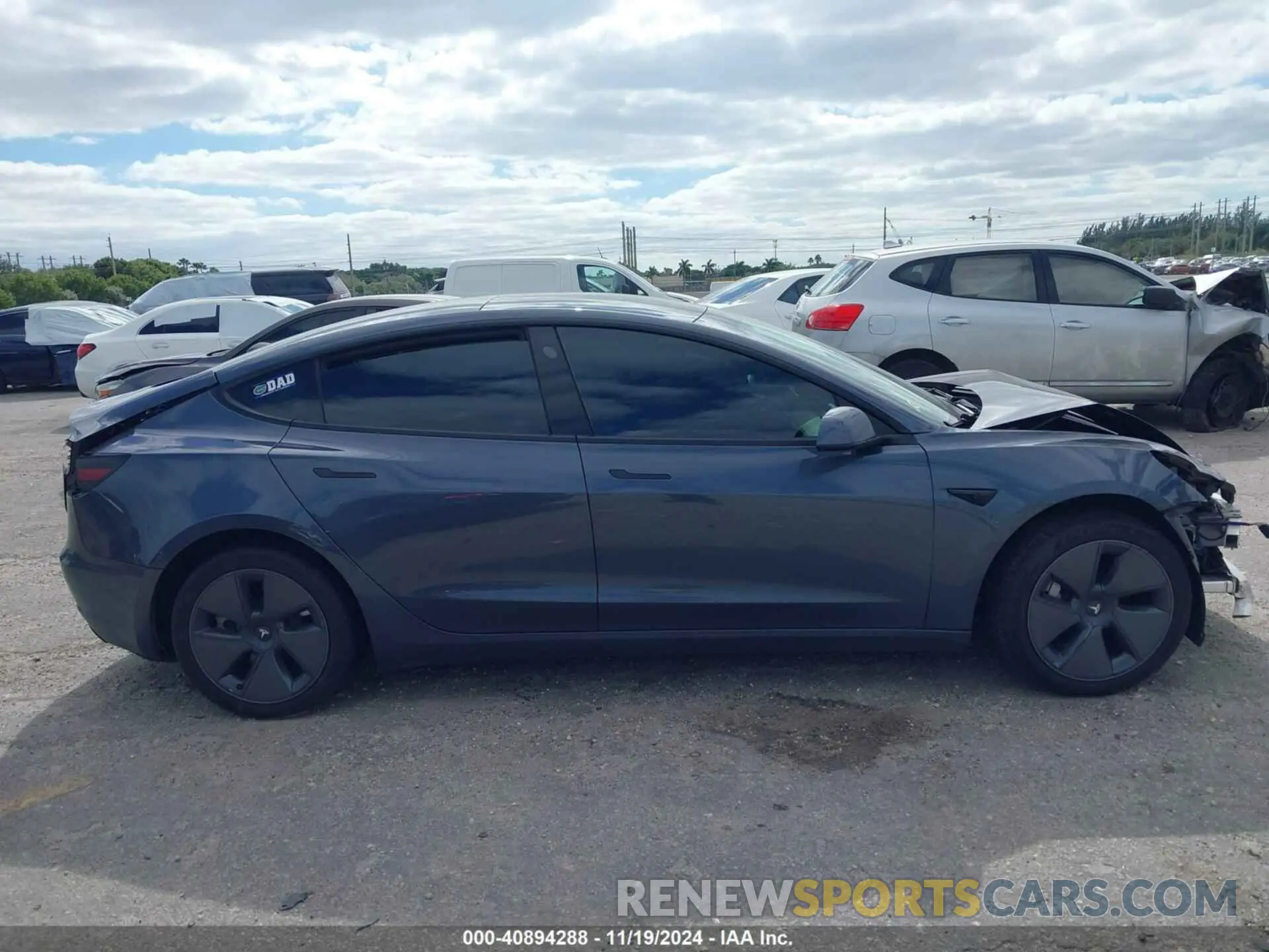 13 Photograph of a damaged car 5YJ3E1EB6NF264489 TESLA MODEL 3 2022
