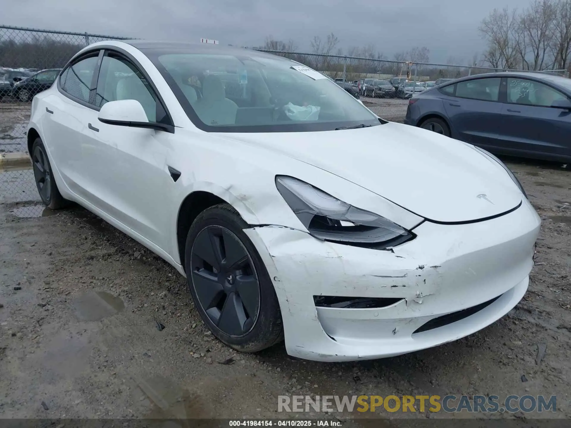 1 Photograph of a damaged car 5YJ3E1EB6NF272009 TESLA MODEL 3 2022