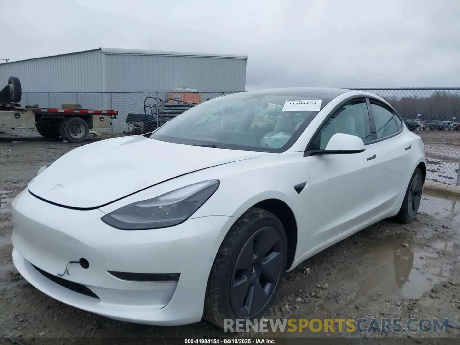 2 Photograph of a damaged car 5YJ3E1EB6NF272009 TESLA MODEL 3 2022