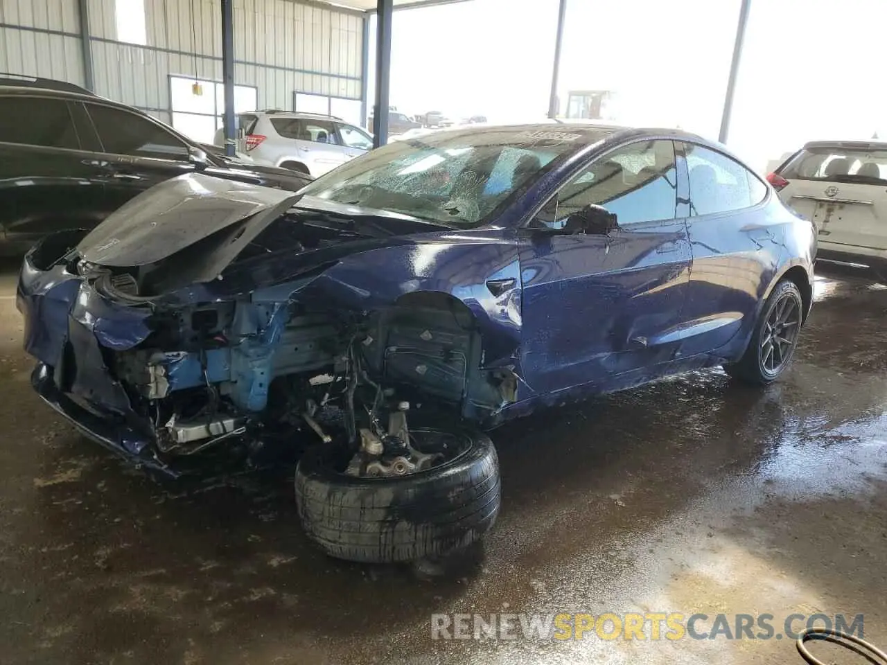 1 Photograph of a damaged car 5YJ3E1EB6NF286170 TESLA MODEL 3 2022