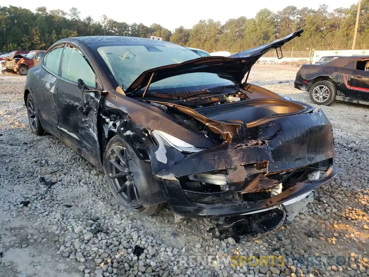 1 Photograph of a damaged car 5YJ3E1EB6NF288789 TESLA MODEL 3 2022