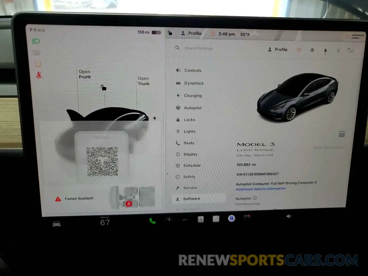 9 Photograph of a damaged car 5YJ3E1EB6NF289327 TESLA MODEL 3 2022