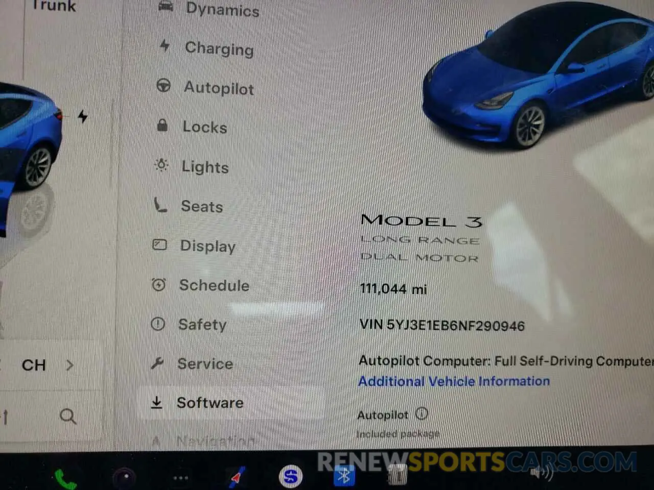 9 Photograph of a damaged car 5YJ3E1EB6NF290946 TESLA MODEL 3 2022