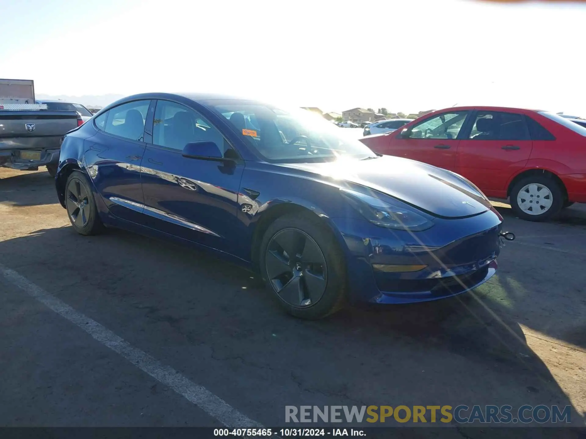 1 Photograph of a damaged car 5YJ3E1EB6NF294155 TESLA MODEL 3 2022