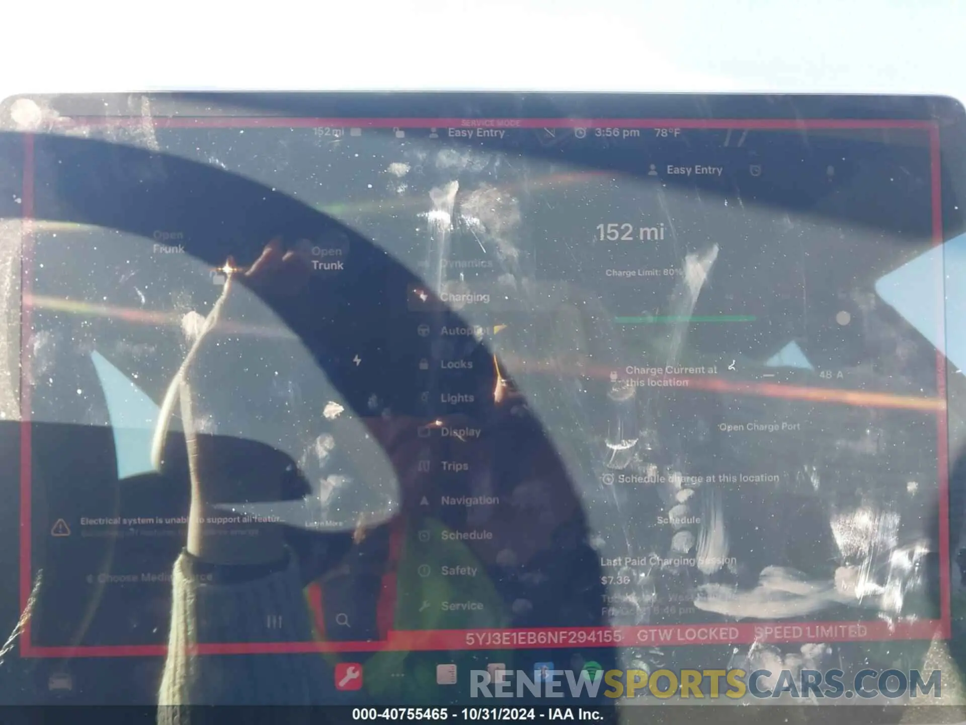 16 Photograph of a damaged car 5YJ3E1EB6NF294155 TESLA MODEL 3 2022
