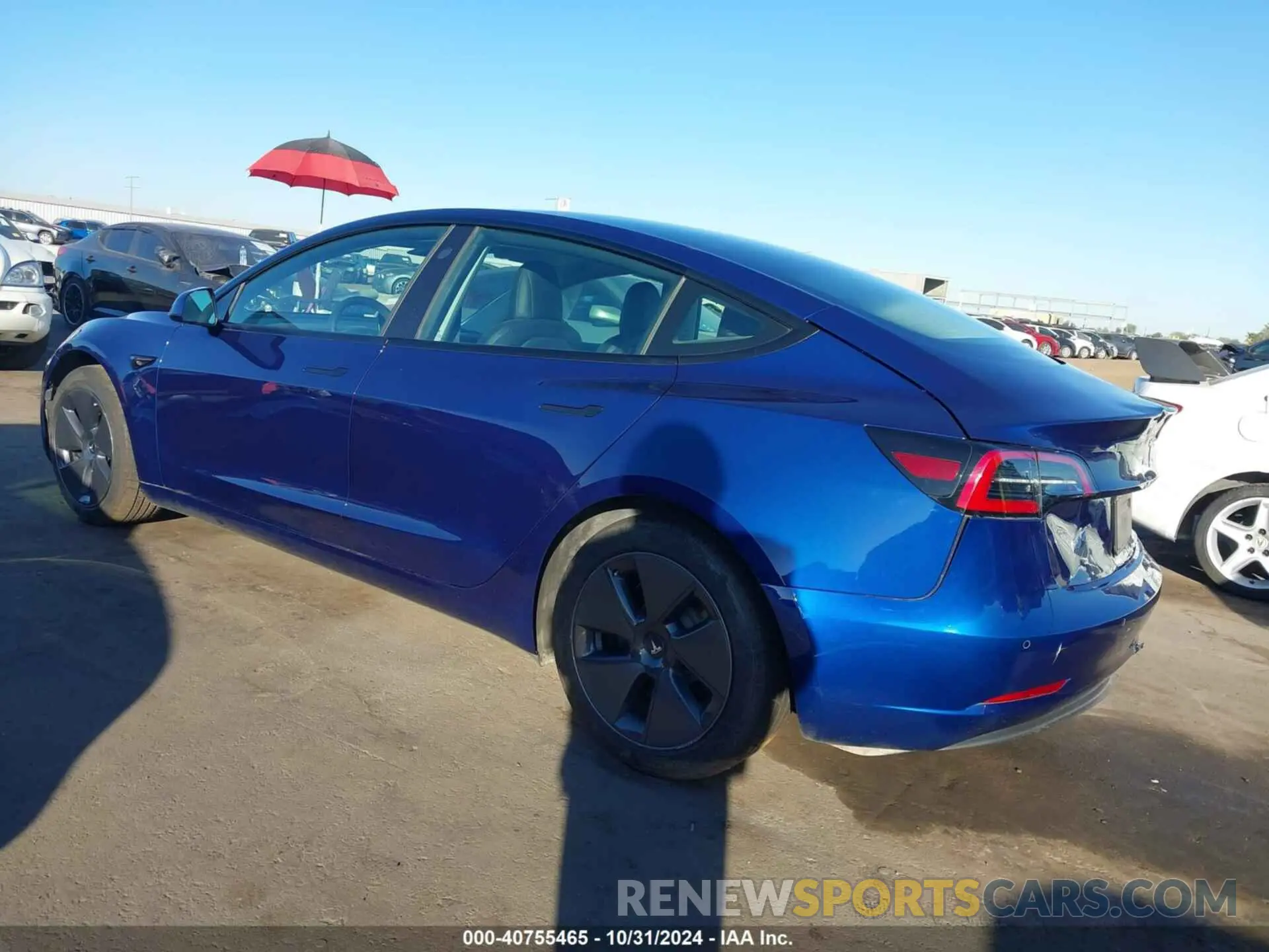 3 Photograph of a damaged car 5YJ3E1EB6NF294155 TESLA MODEL 3 2022