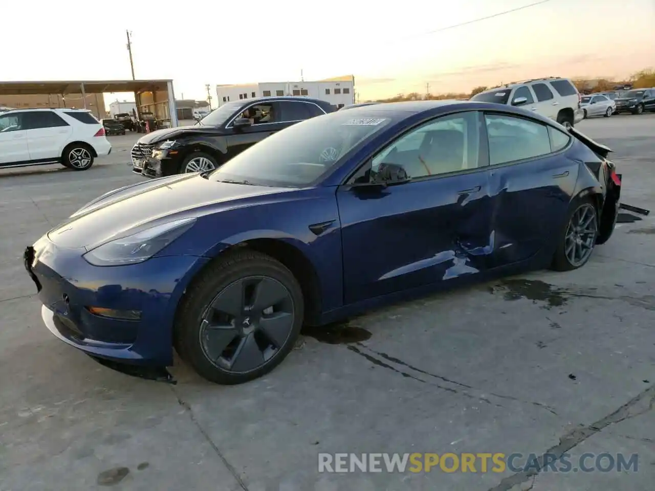 1 Photograph of a damaged car 5YJ3E1EB6NF305025 TESLA MODEL 3 2022