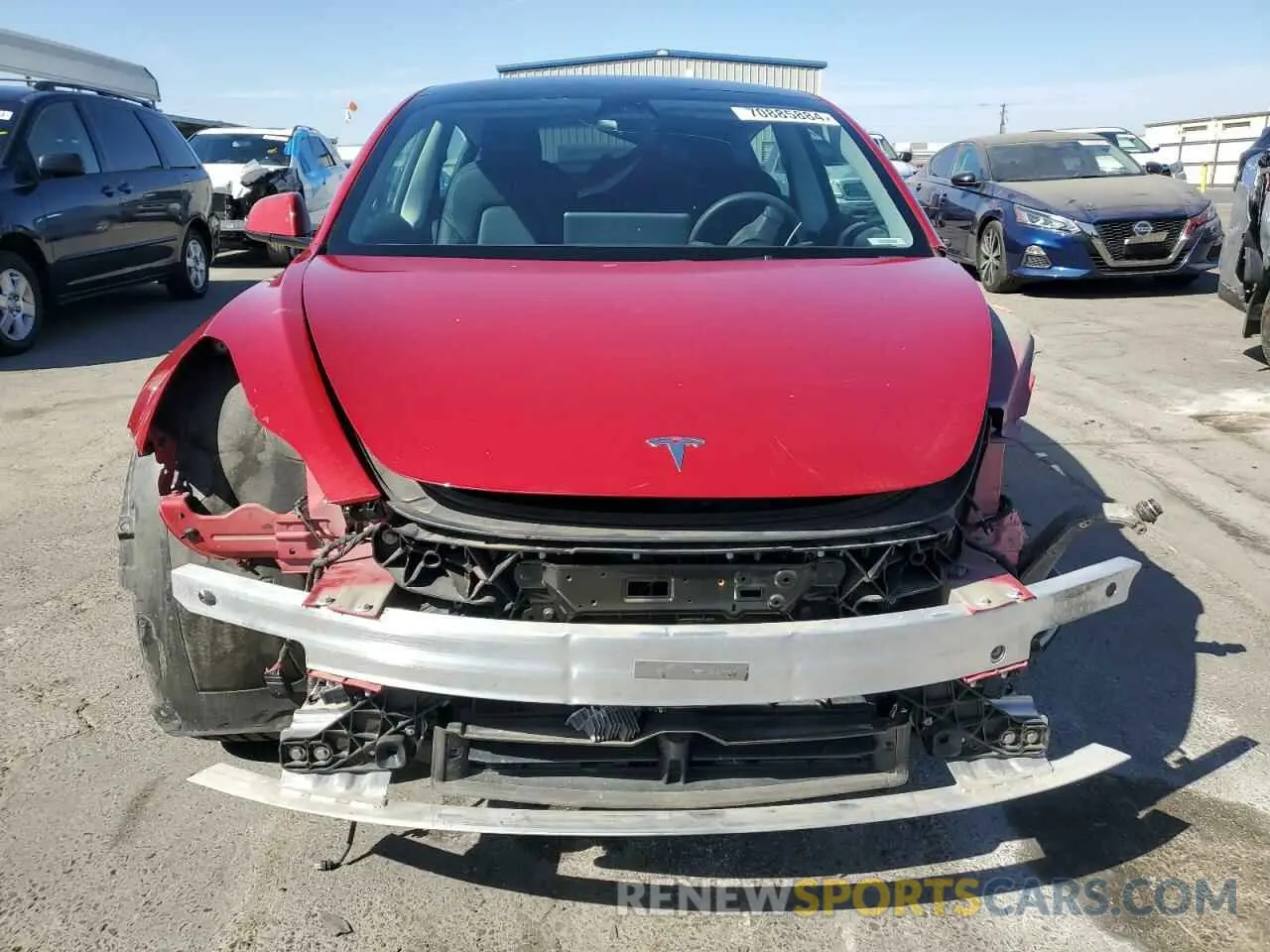 5 Photograph of a damaged car 5YJ3E1EB6NF323816 TESLA MODEL 3 2022