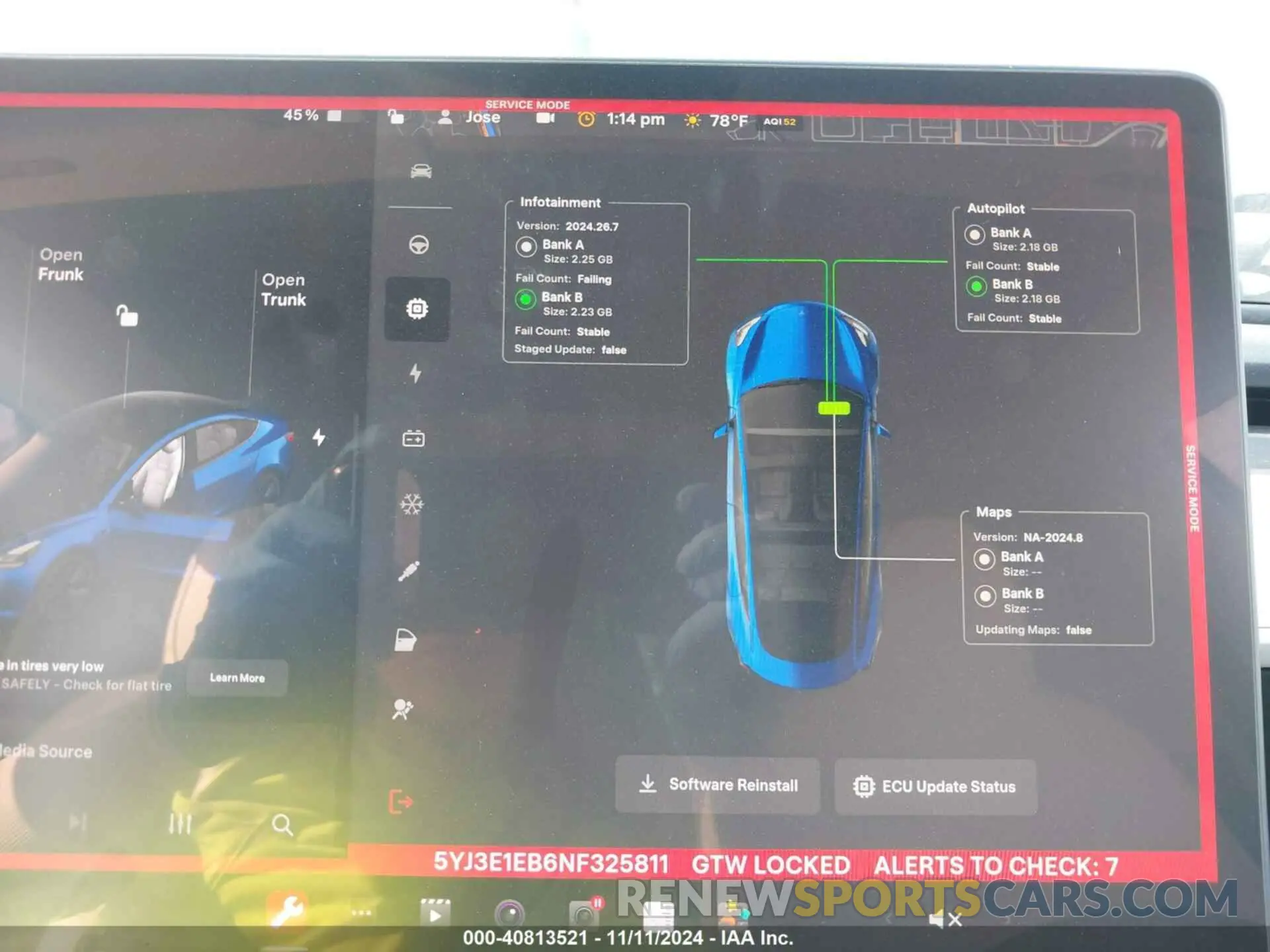 18 Photograph of a damaged car 5YJ3E1EB6NF325811 TESLA MODEL 3 2022