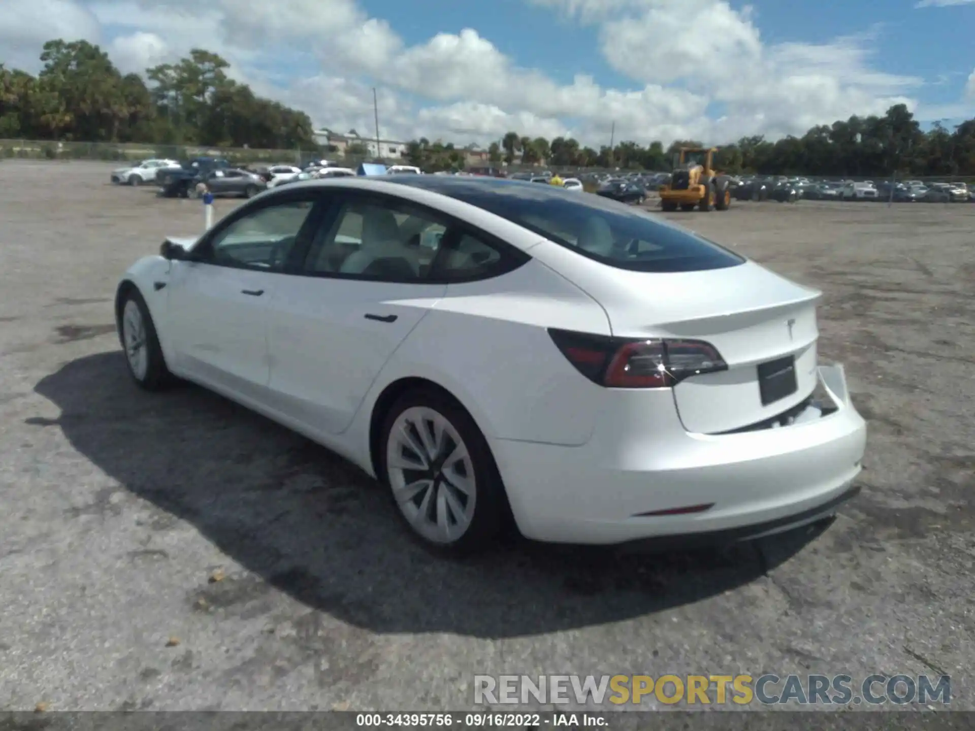 3 Photograph of a damaged car 5YJ3E1EB6NF337098 TESLA MODEL 3 2022