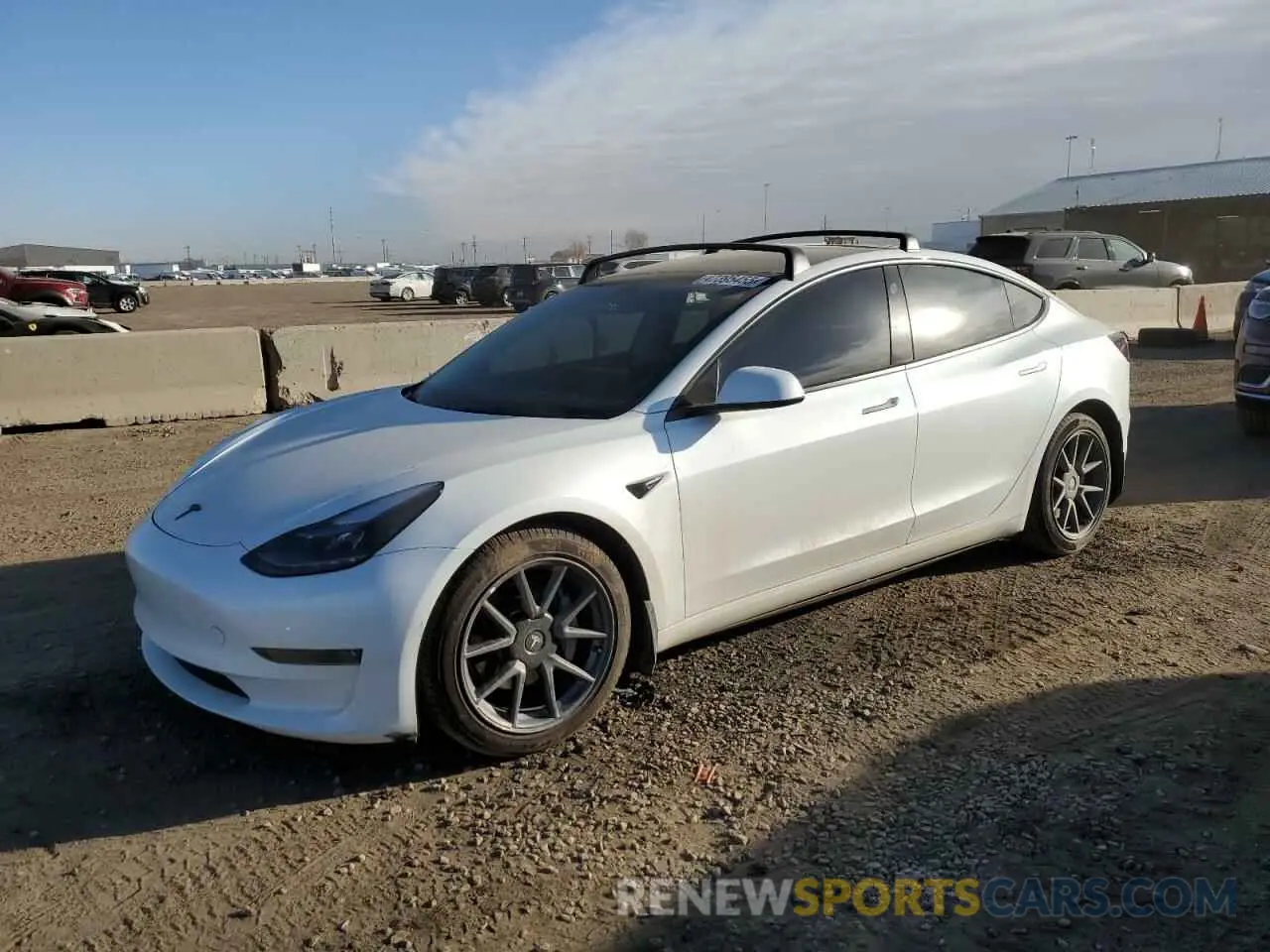 1 Photograph of a damaged car 5YJ3E1EB6NF341314 TESLA MODEL 3 2022
