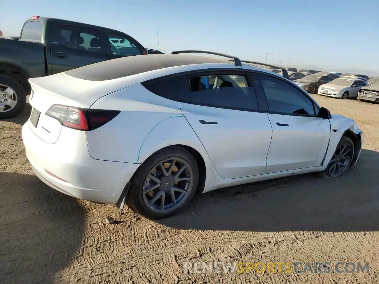 3 Photograph of a damaged car 5YJ3E1EB6NF341314 TESLA MODEL 3 2022