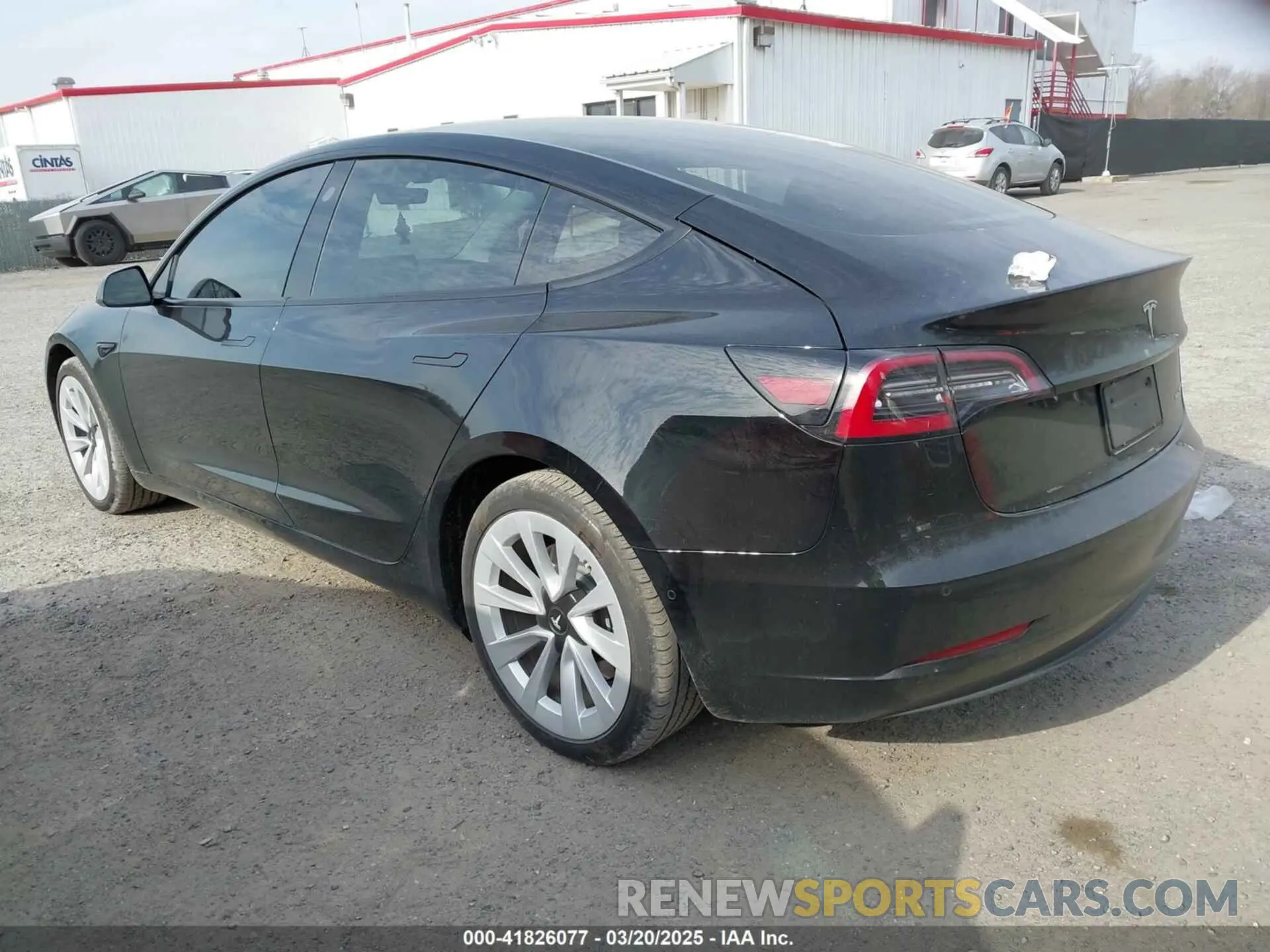 3 Photograph of a damaged car 5YJ3E1EB6NF343869 TESLA MODEL 3 2022