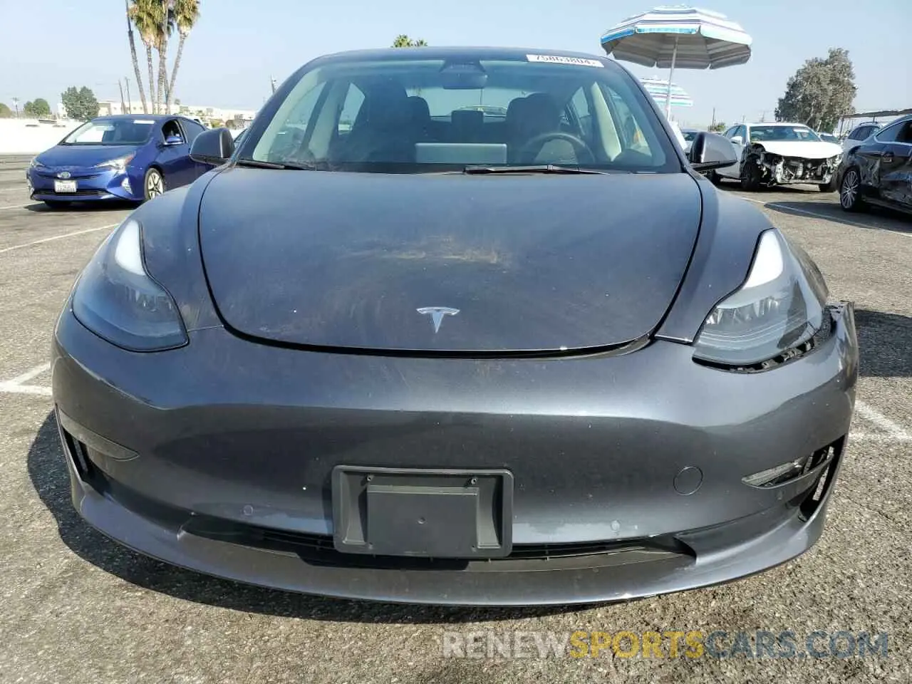 5 Photograph of a damaged car 5YJ3E1EB6NF348361 TESLA MODEL 3 2022