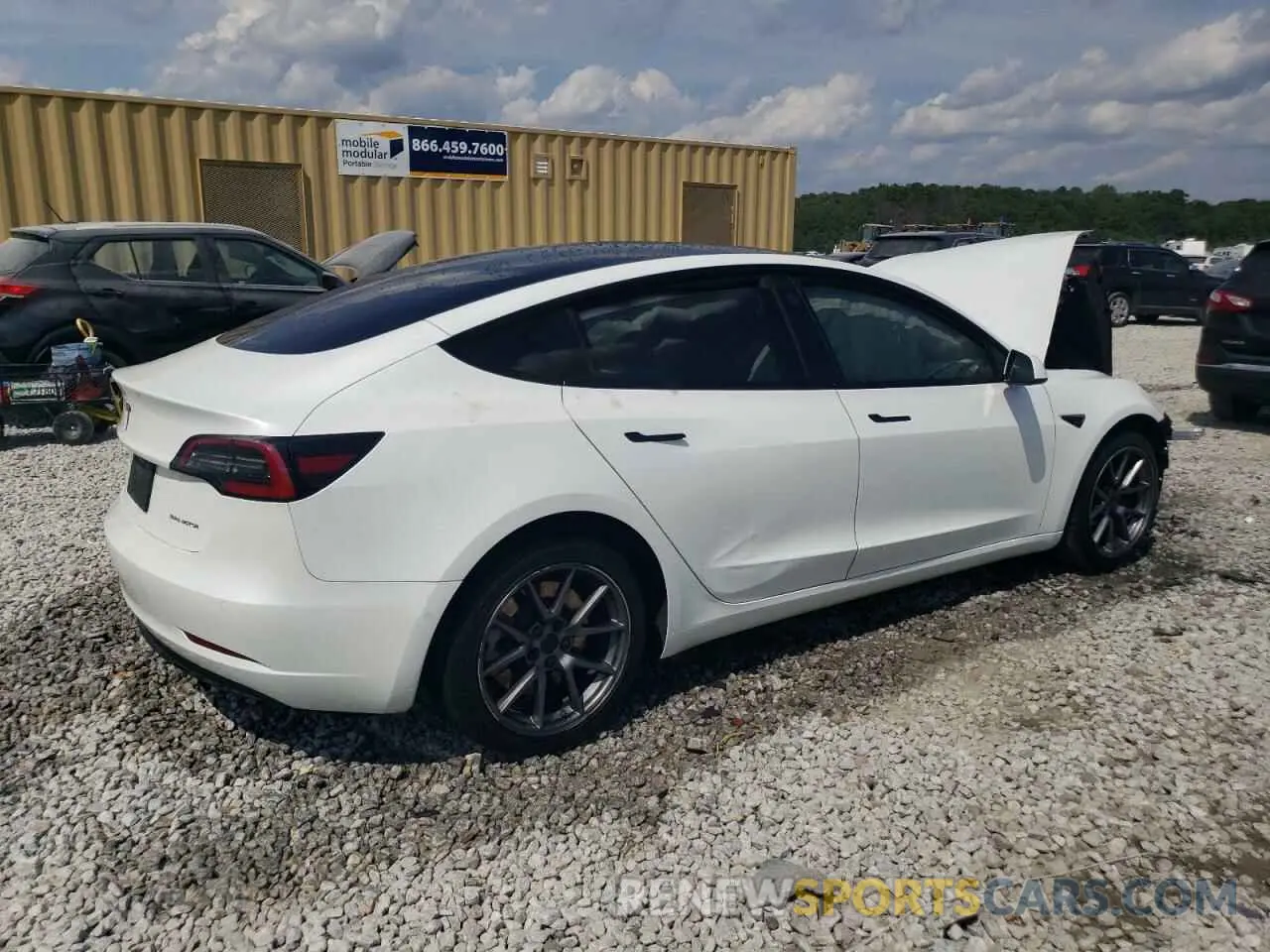 3 Photograph of a damaged car 5YJ3E1EB7NF105321 TESLA MODEL 3 2022