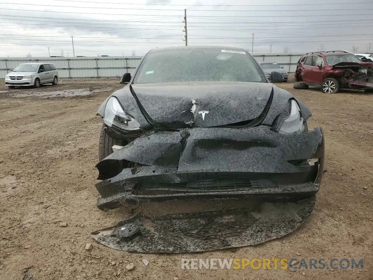 5 Photograph of a damaged car 5YJ3E1EB7NF110261 TESLA MODEL 3 2022