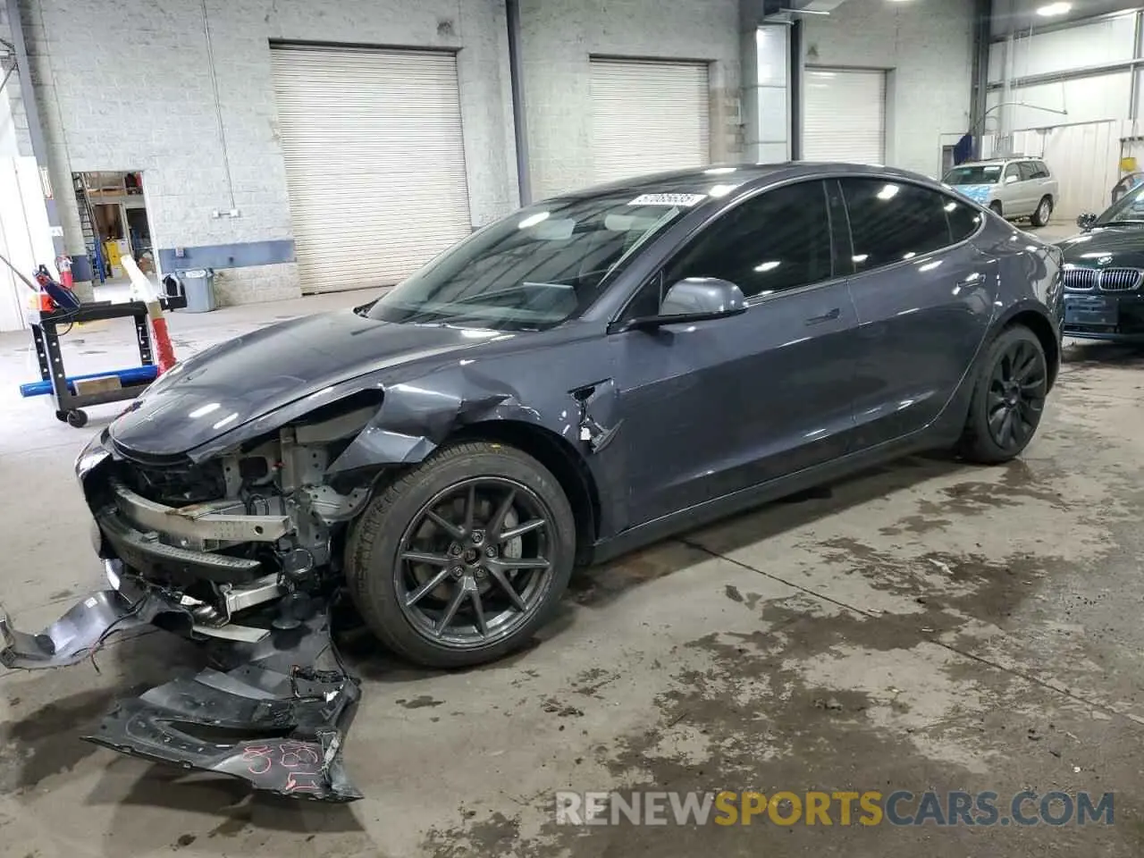 1 Photograph of a damaged car 5YJ3E1EB7NF127870 TESLA MODEL 3 2022