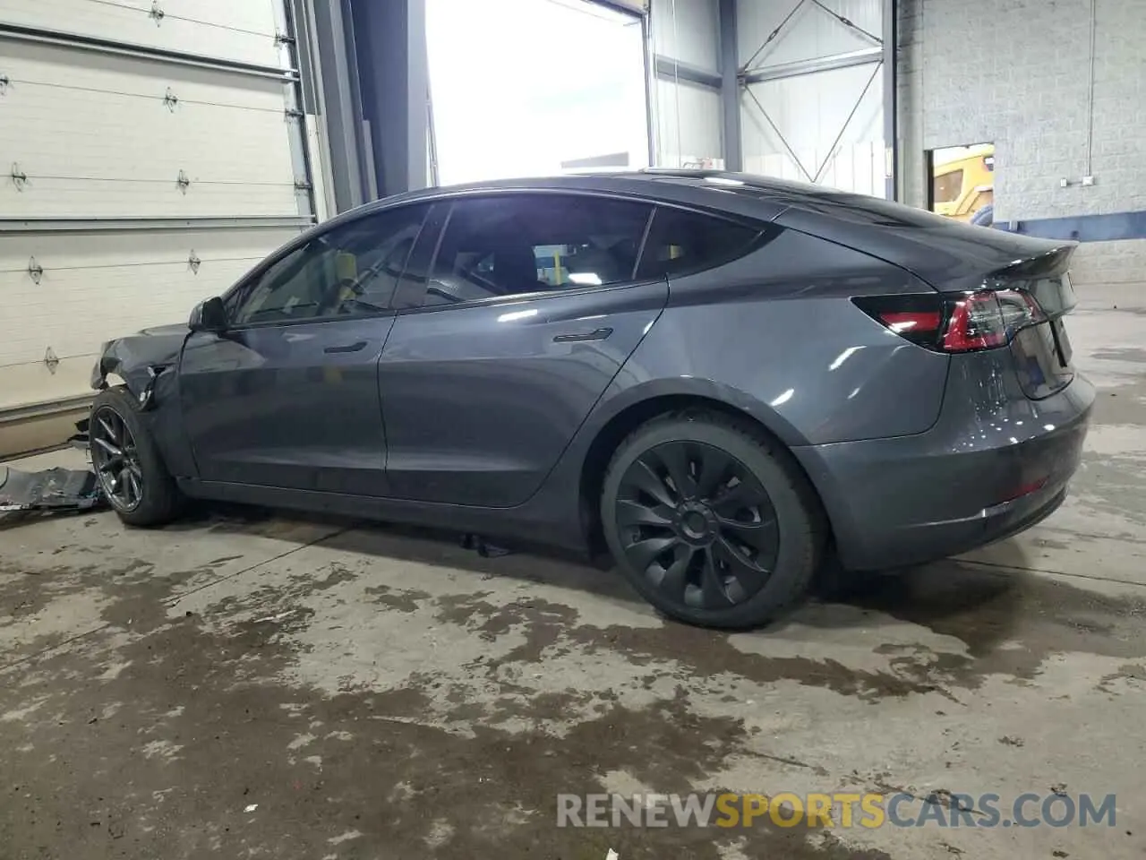 2 Photograph of a damaged car 5YJ3E1EB7NF127870 TESLA MODEL 3 2022