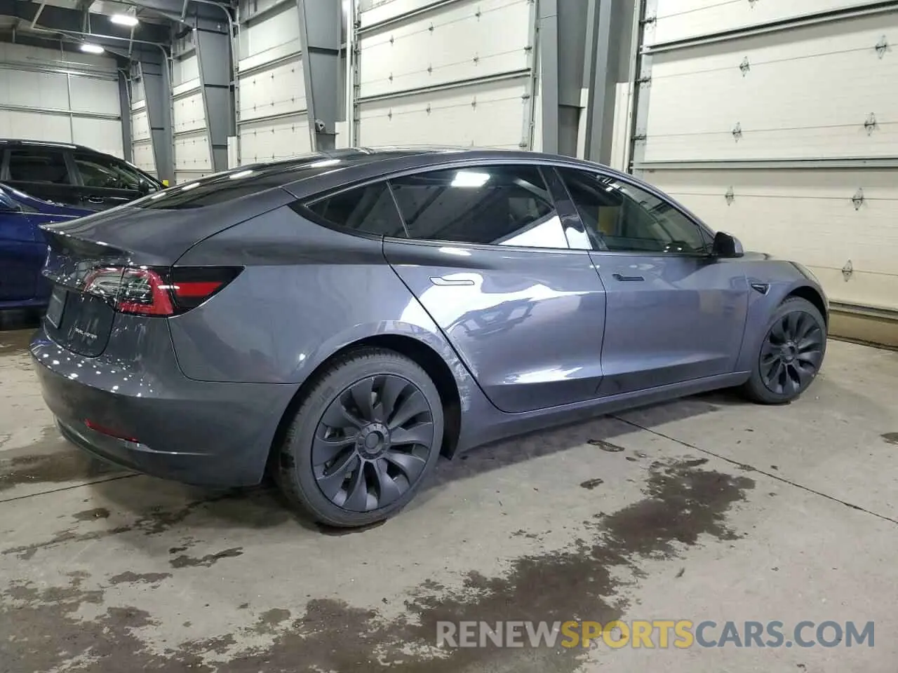 3 Photograph of a damaged car 5YJ3E1EB7NF127870 TESLA MODEL 3 2022