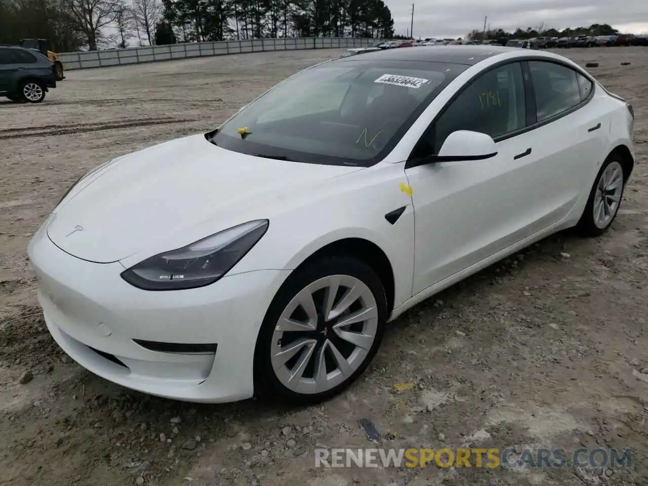 2 Photograph of a damaged car 5YJ3E1EB7NF129764 TESLA MODEL 3 2022