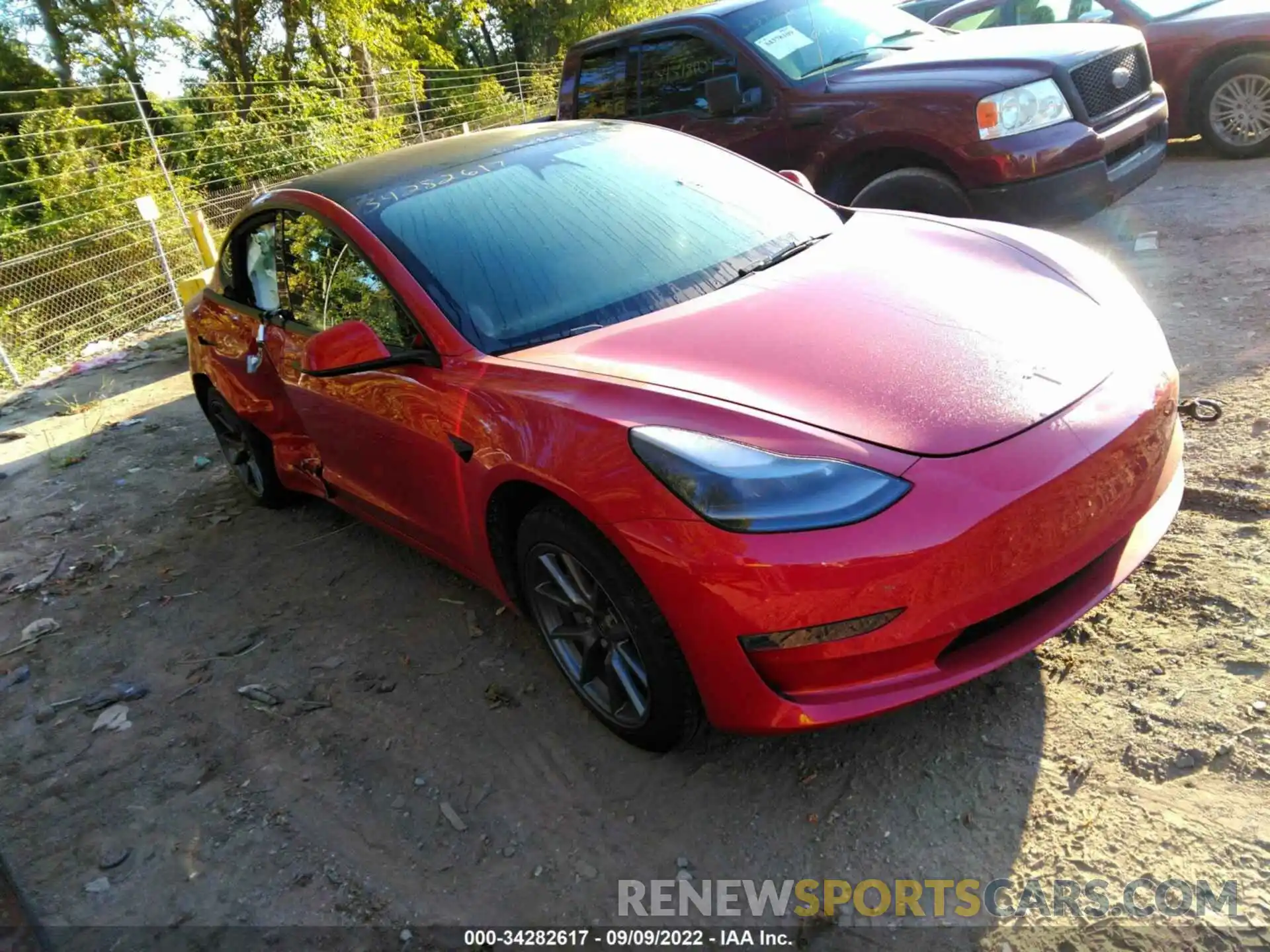 1 Photograph of a damaged car 5YJ3E1EB7NF160481 TESLA MODEL 3 2022