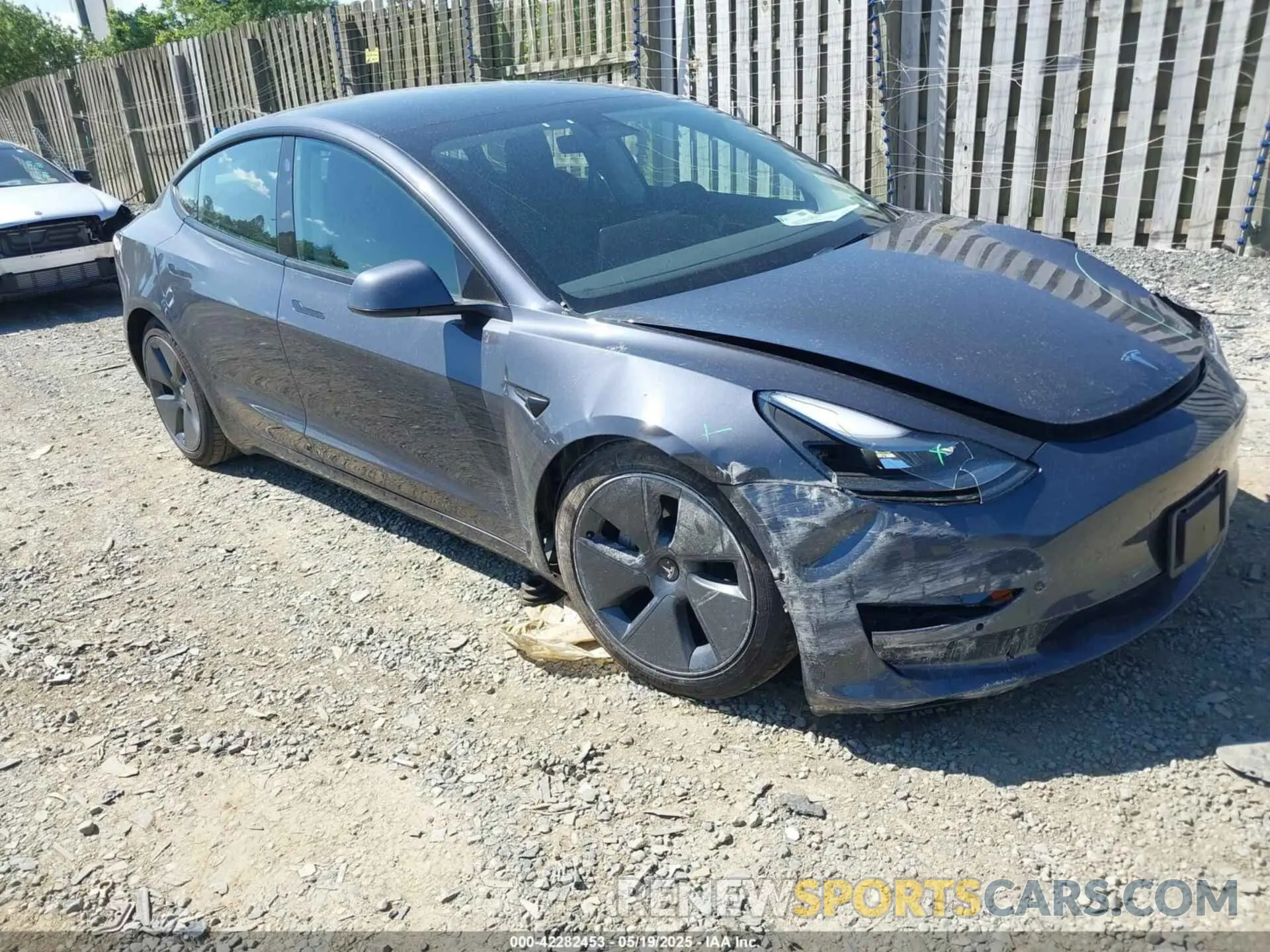 1 Photograph of a damaged car 5YJ3E1EB7NF160545 TESLA MODEL 3 2022