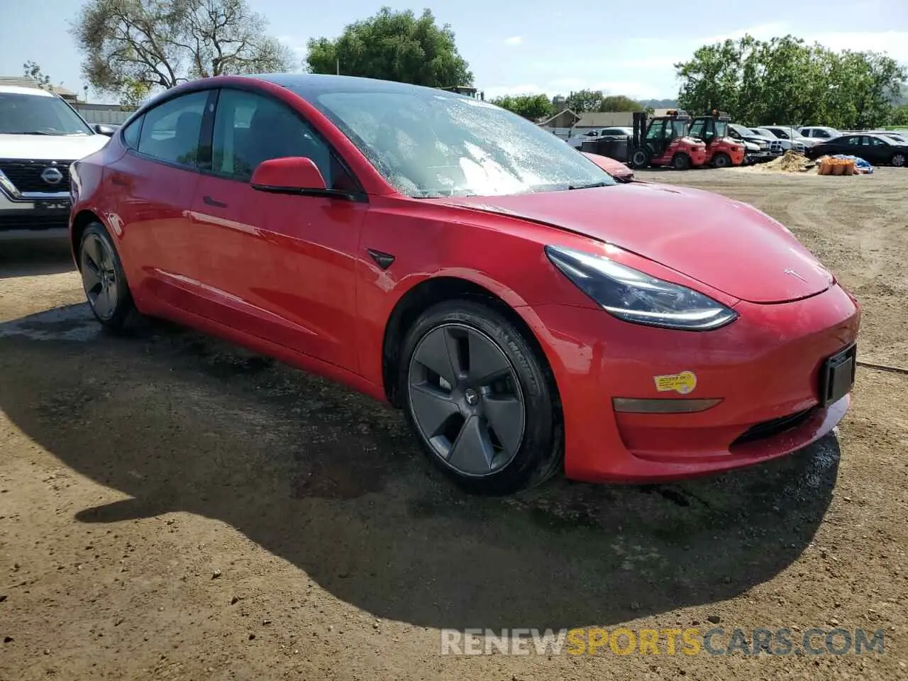 4 Photograph of a damaged car 5YJ3E1EB7NF176065 TESLA MODEL 3 2022