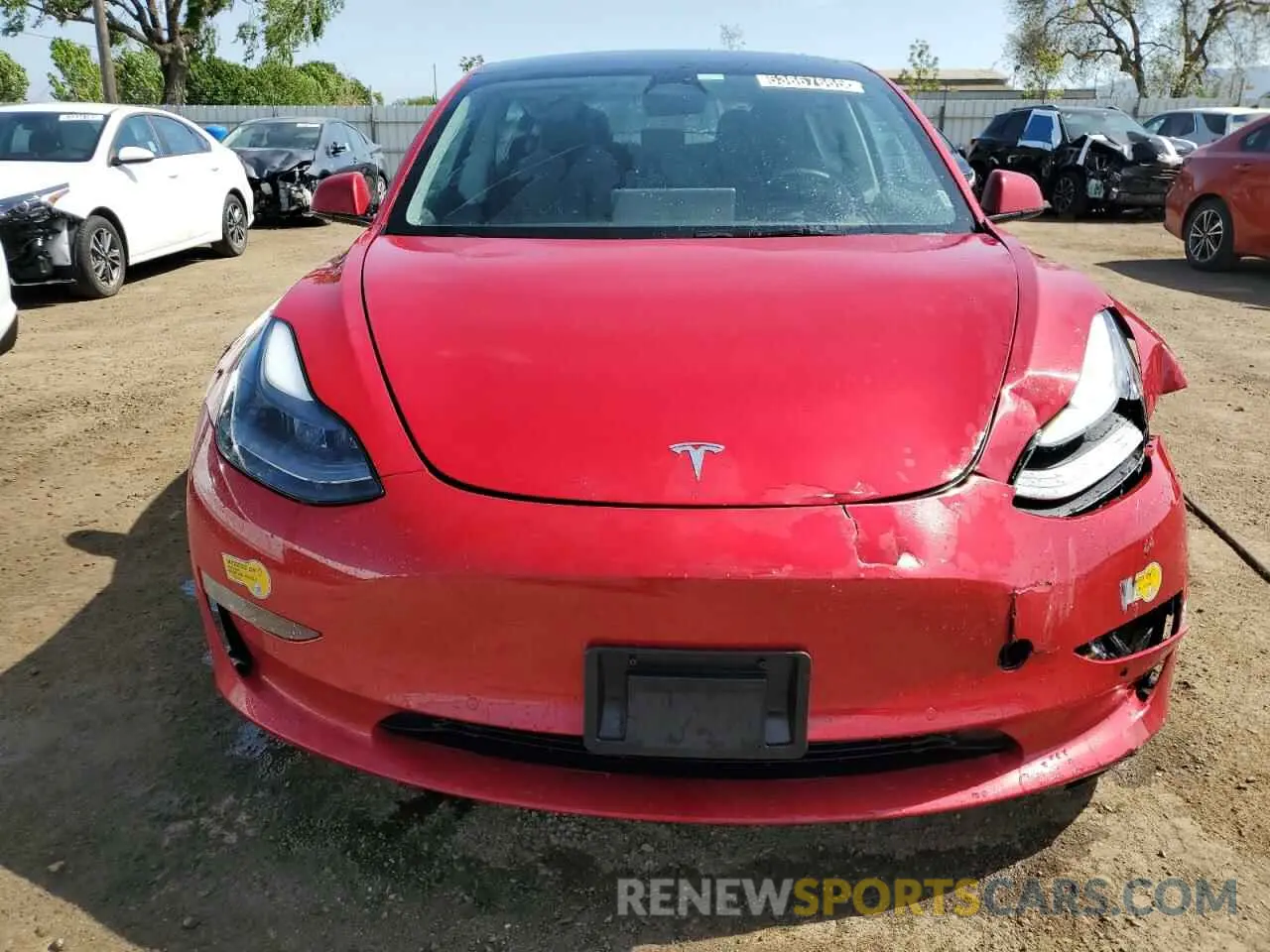 5 Photograph of a damaged car 5YJ3E1EB7NF176065 TESLA MODEL 3 2022