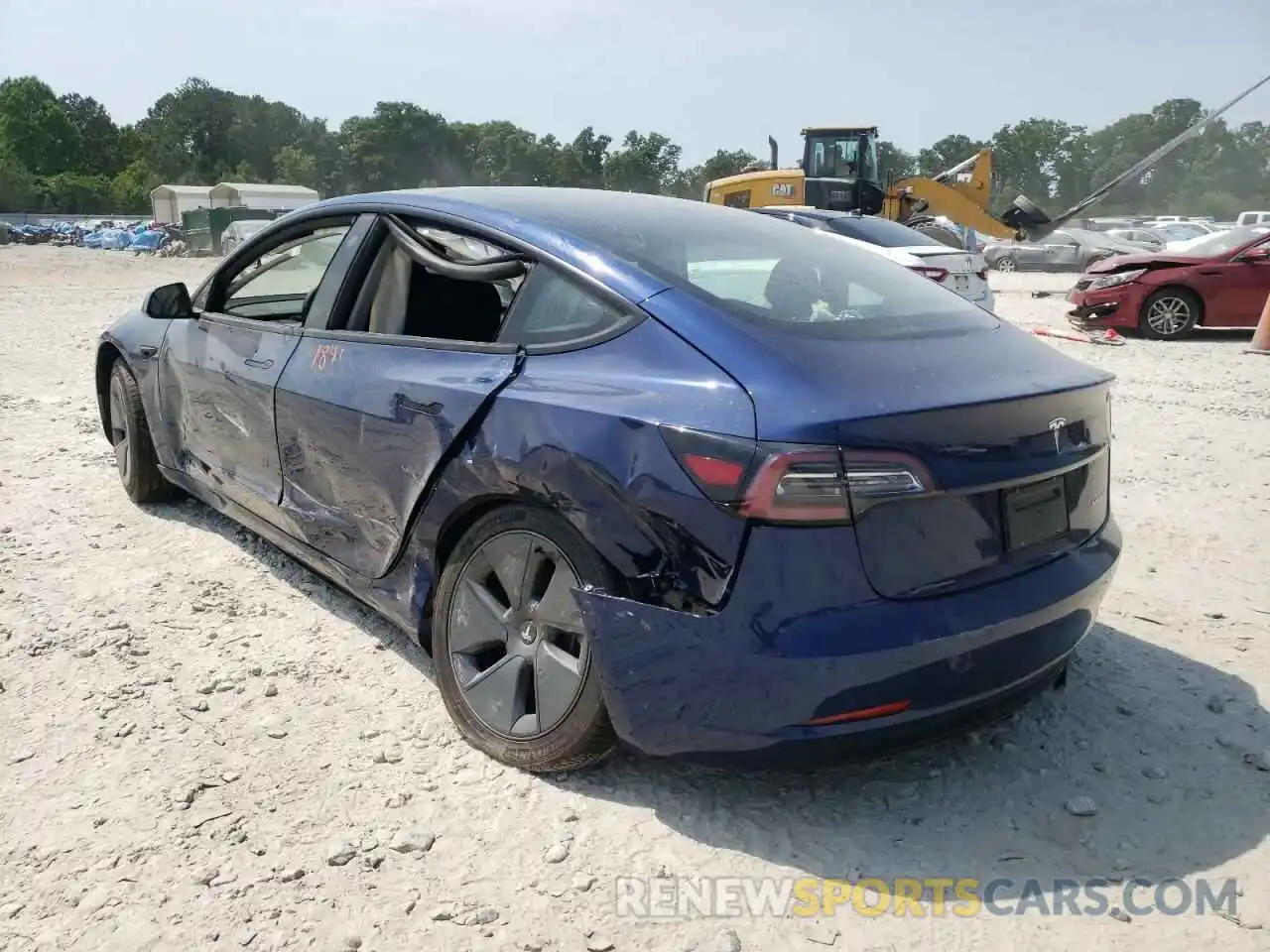 3 Photograph of a damaged car 5YJ3E1EB7NF177135 TESLA MODEL 3 2022