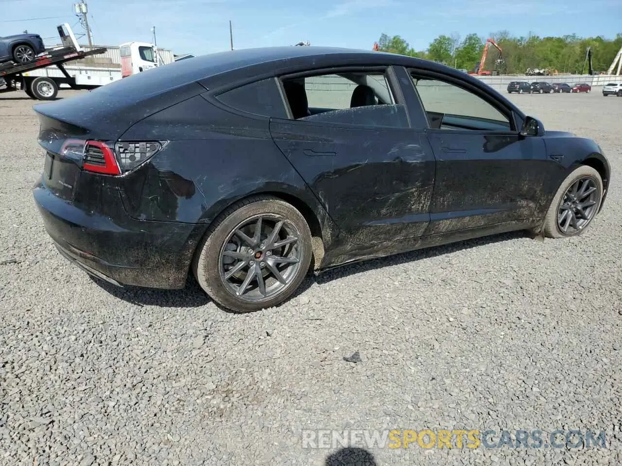 3 Photograph of a damaged car 5YJ3E1EB7NF177197 TESLA MODEL 3 2022