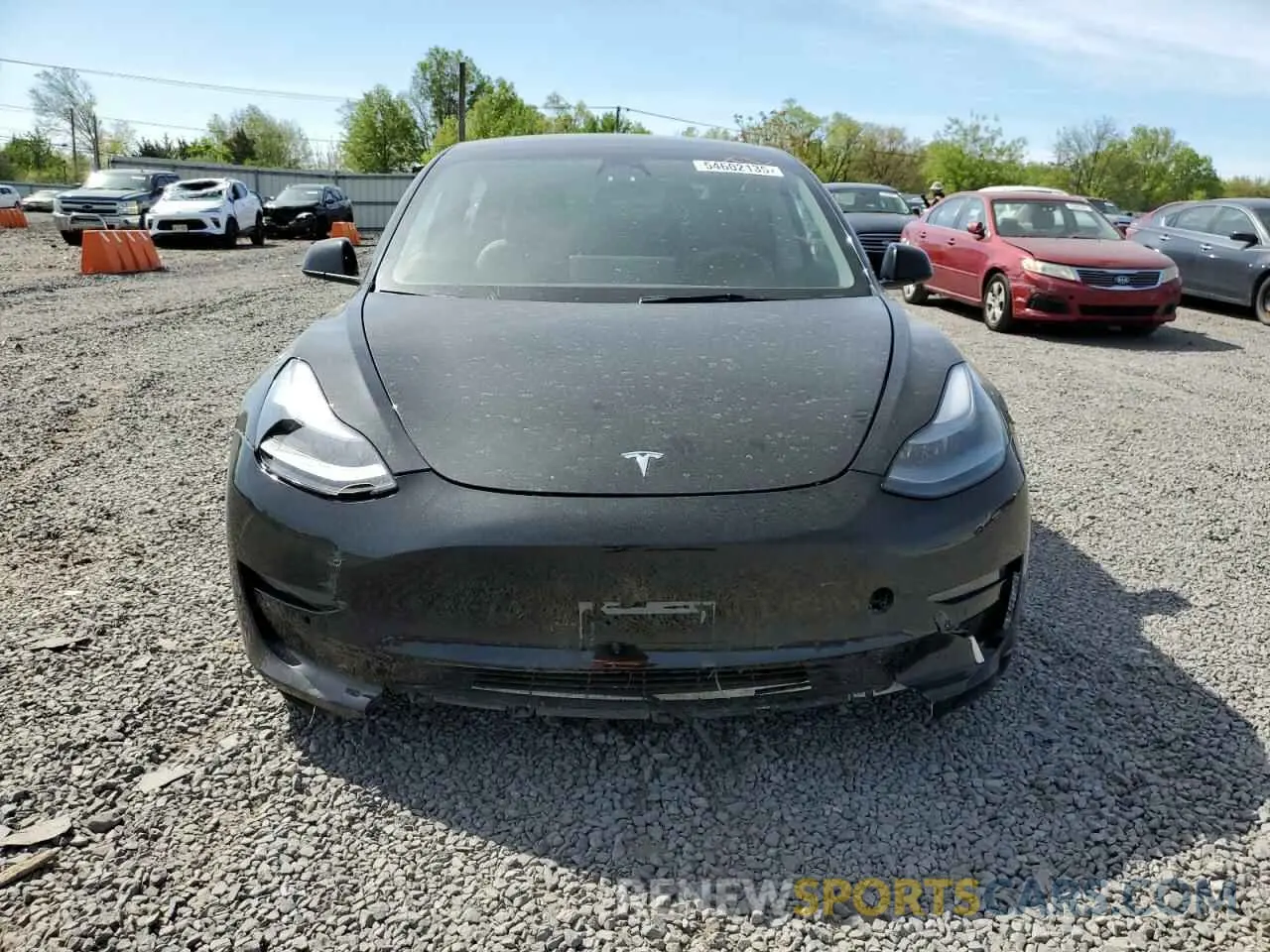 5 Photograph of a damaged car 5YJ3E1EB7NF177197 TESLA MODEL 3 2022