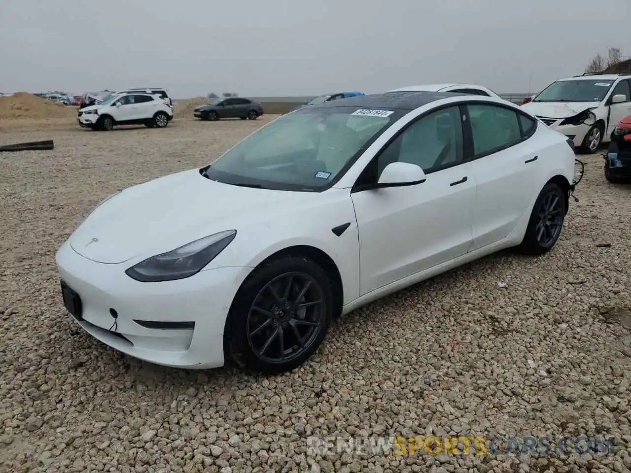 1 Photograph of a damaged car 5YJ3E1EB7NF178849 TESLA MODEL 3 2022