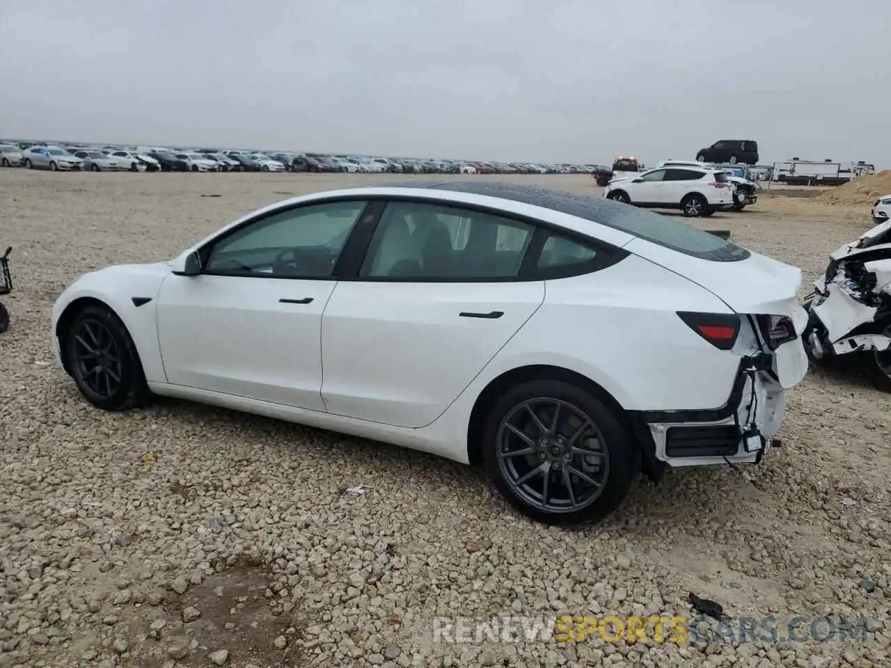 2 Photograph of a damaged car 5YJ3E1EB7NF178849 TESLA MODEL 3 2022