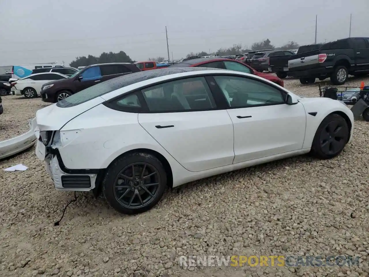 3 Photograph of a damaged car 5YJ3E1EB7NF178849 TESLA MODEL 3 2022