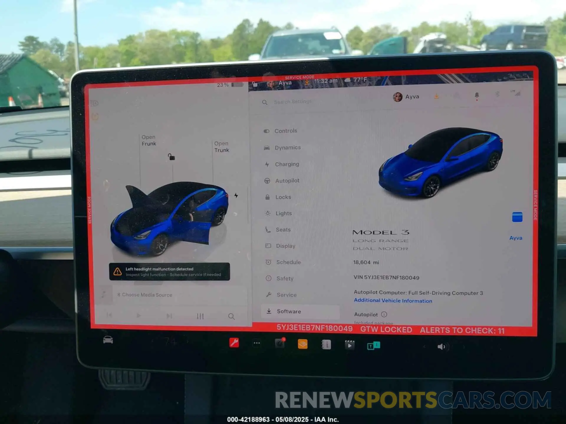 18 Photograph of a damaged car 5YJ3E1EB7NF180049 TESLA MODEL 3 2022