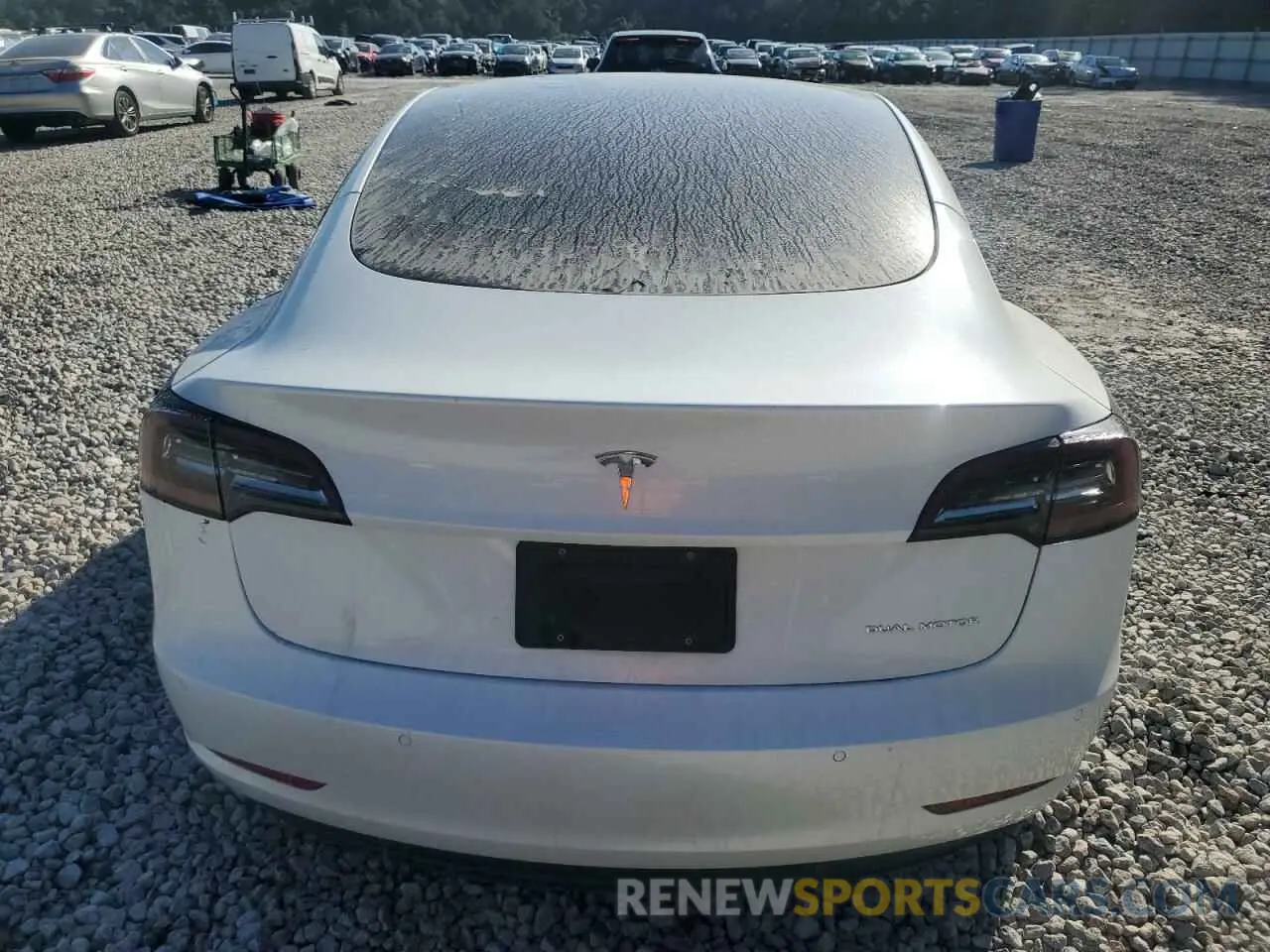 6 Photograph of a damaged car 5YJ3E1EB7NF184179 TESLA MODEL 3 2022